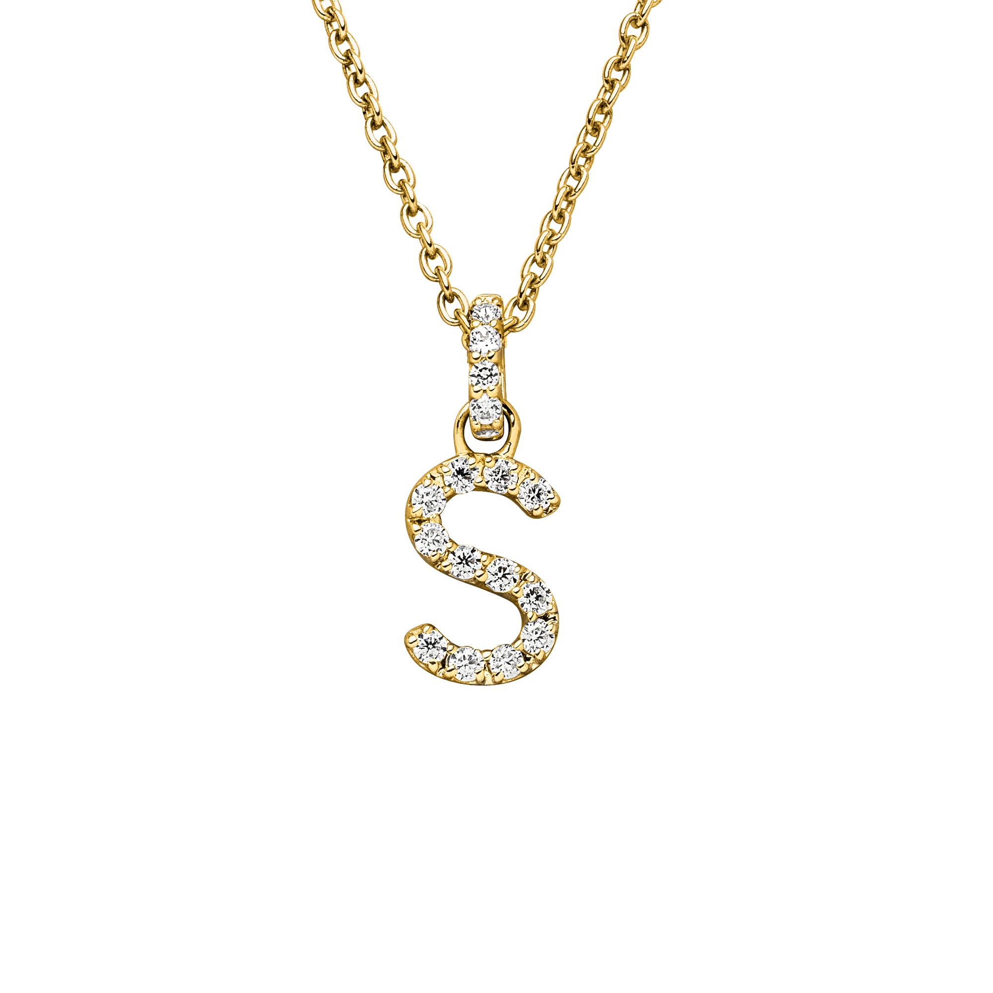 DIAMANDO ANHÄNGER BUCHSTABE - S - 0.14ct