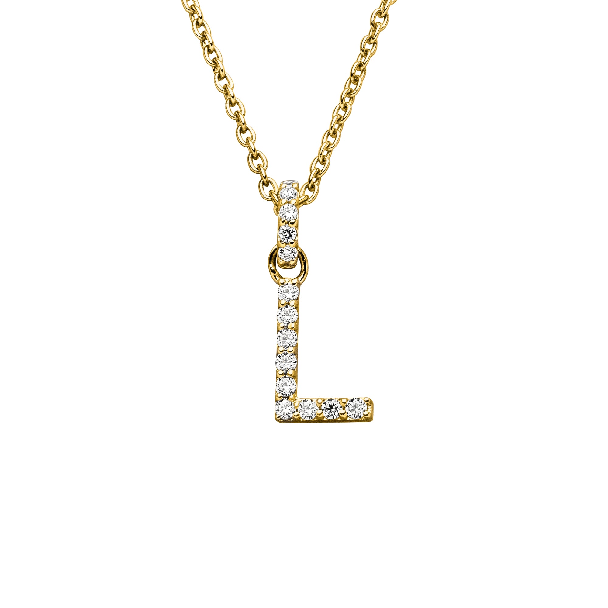 DIAMANDO ANHÄNGER BUCHSTABE - L - 0.11ct