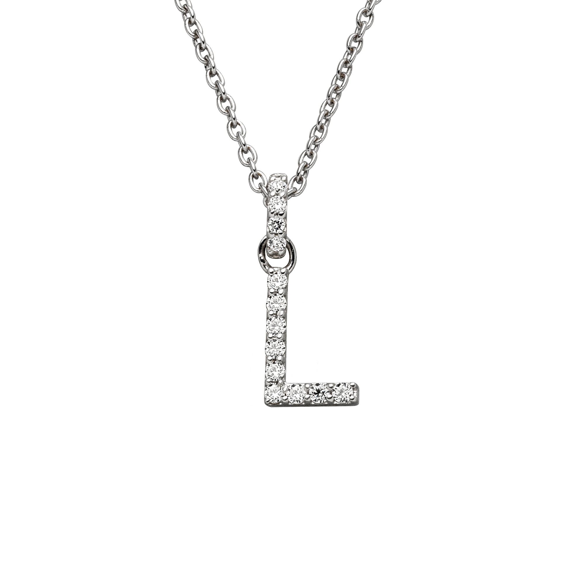 DIAMANDO ANHÄNGER BUCHSTABE - L - 0.11ct