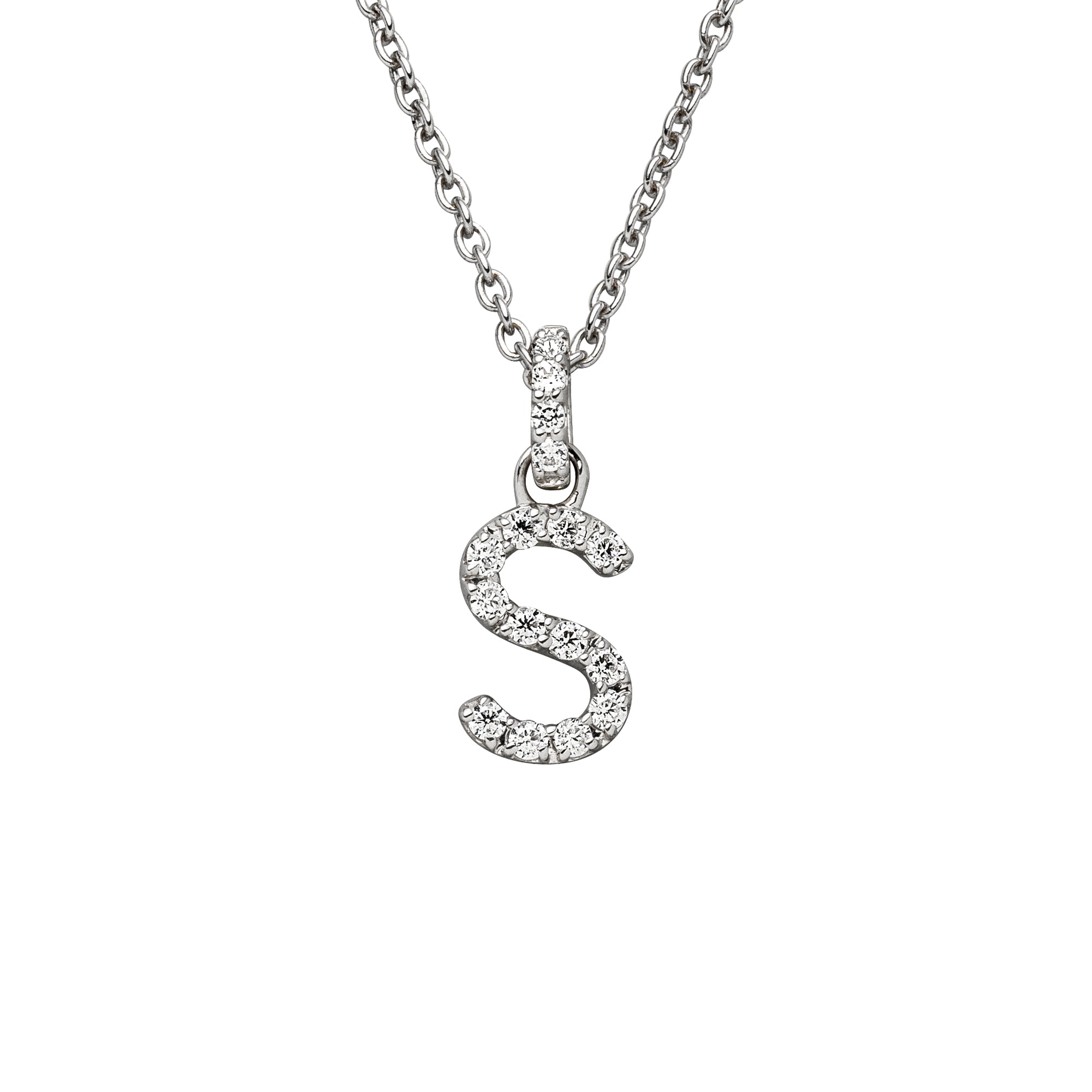 DIAMANDO ANHÄNGER BUCHSTABE - S - 0.14ct