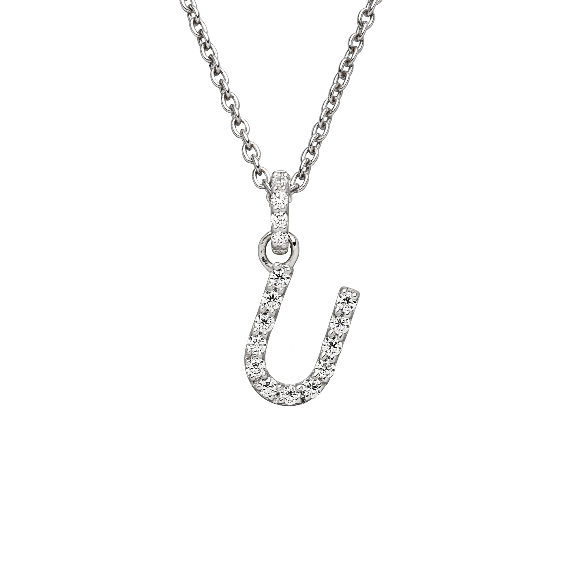 DIAMANDO ANHÄNGER BUCHSTABE - U - 0.12ct