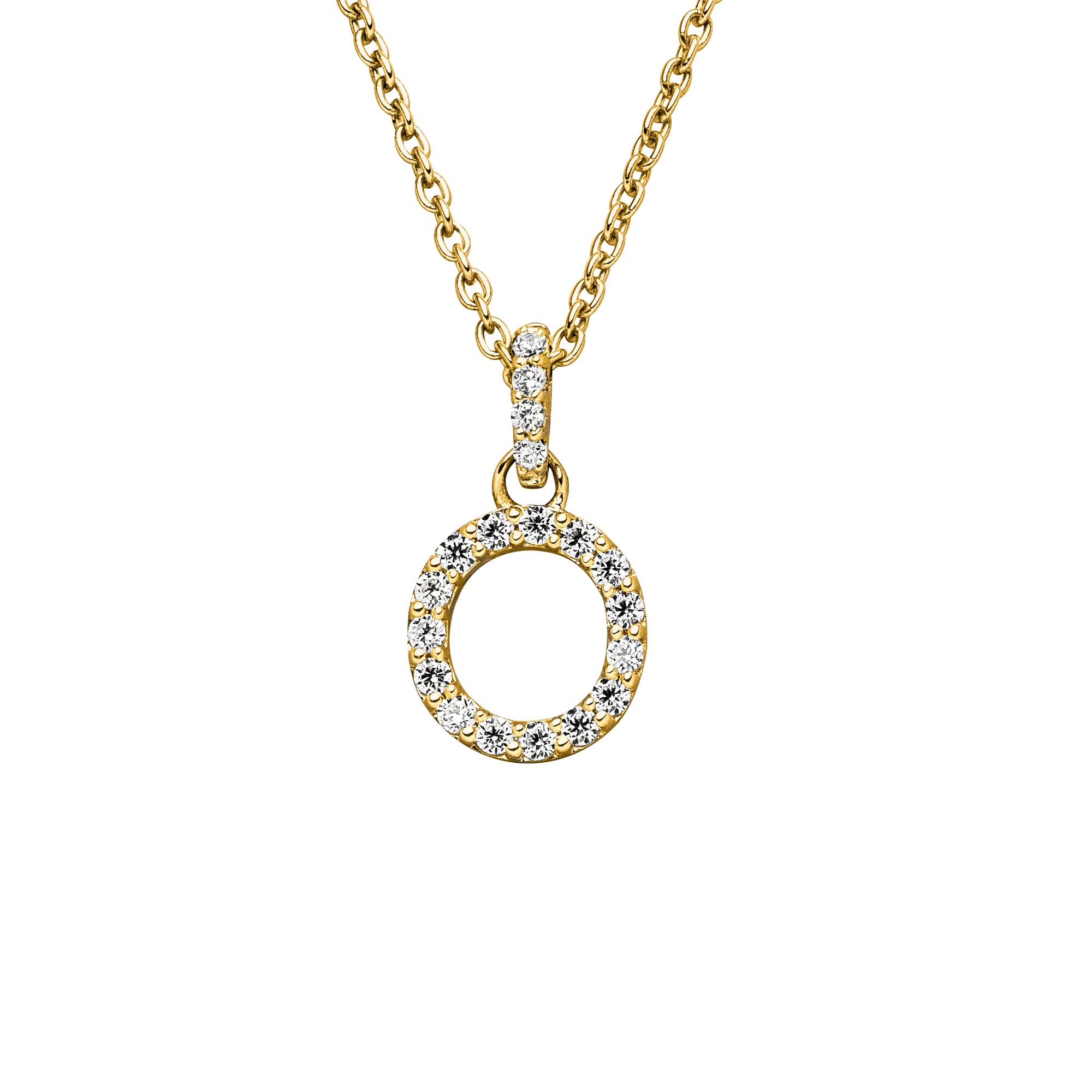 DIAMANDO ANHÄNGER BUCHSTABE - O - 0.17ct