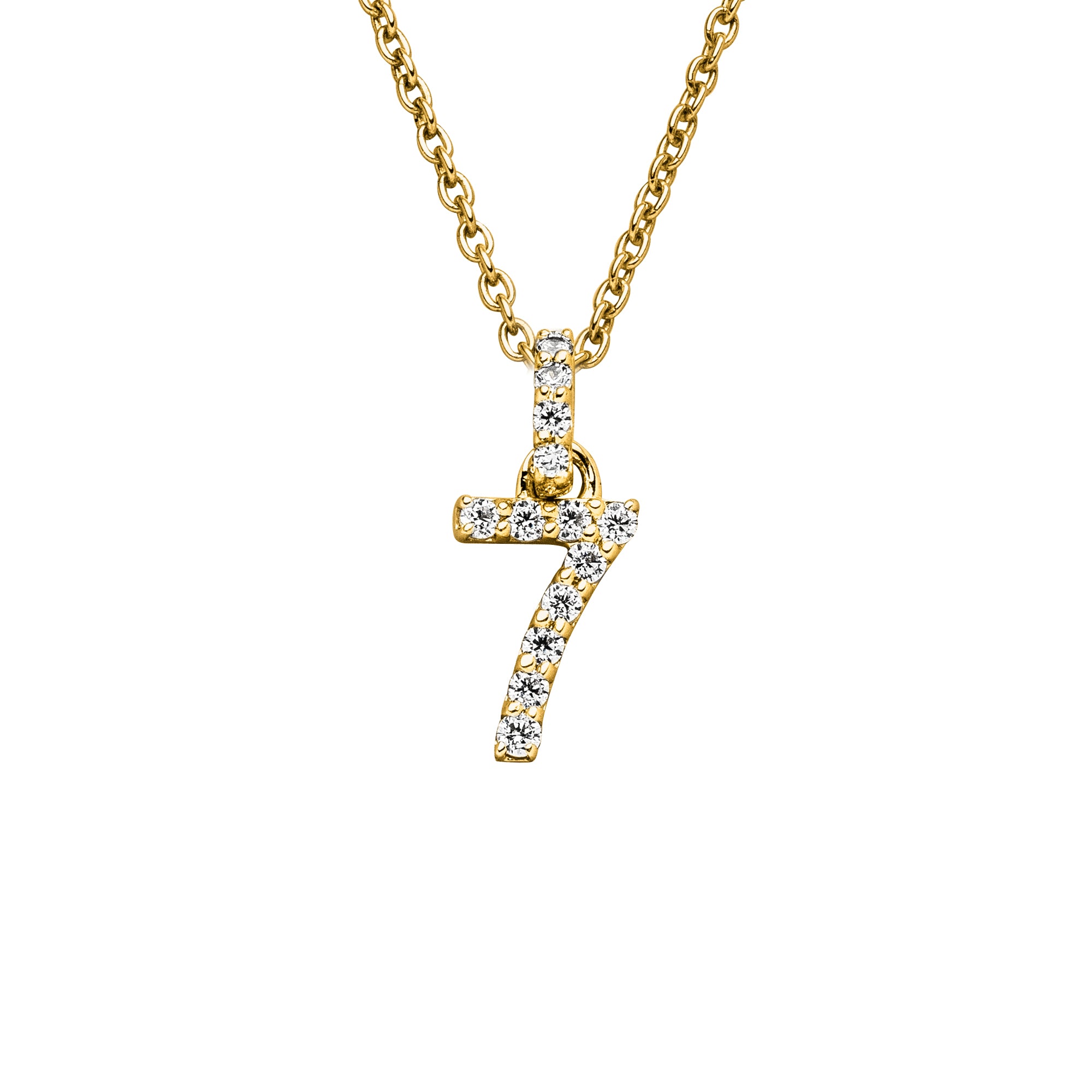 DIAMANDO ANHÄNGER ZAHL - 7 - 0.11ct