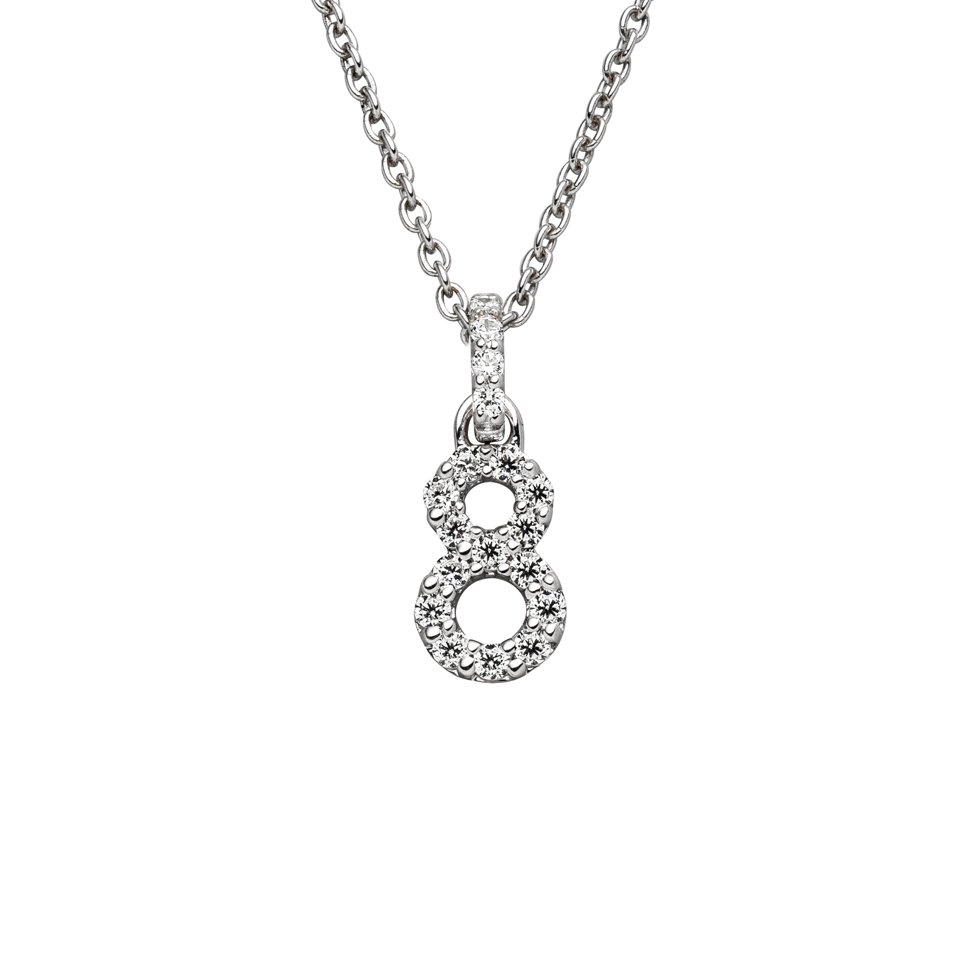 DIAMANDO ANHÄNGER ZAHL - 8 - 0.15ct