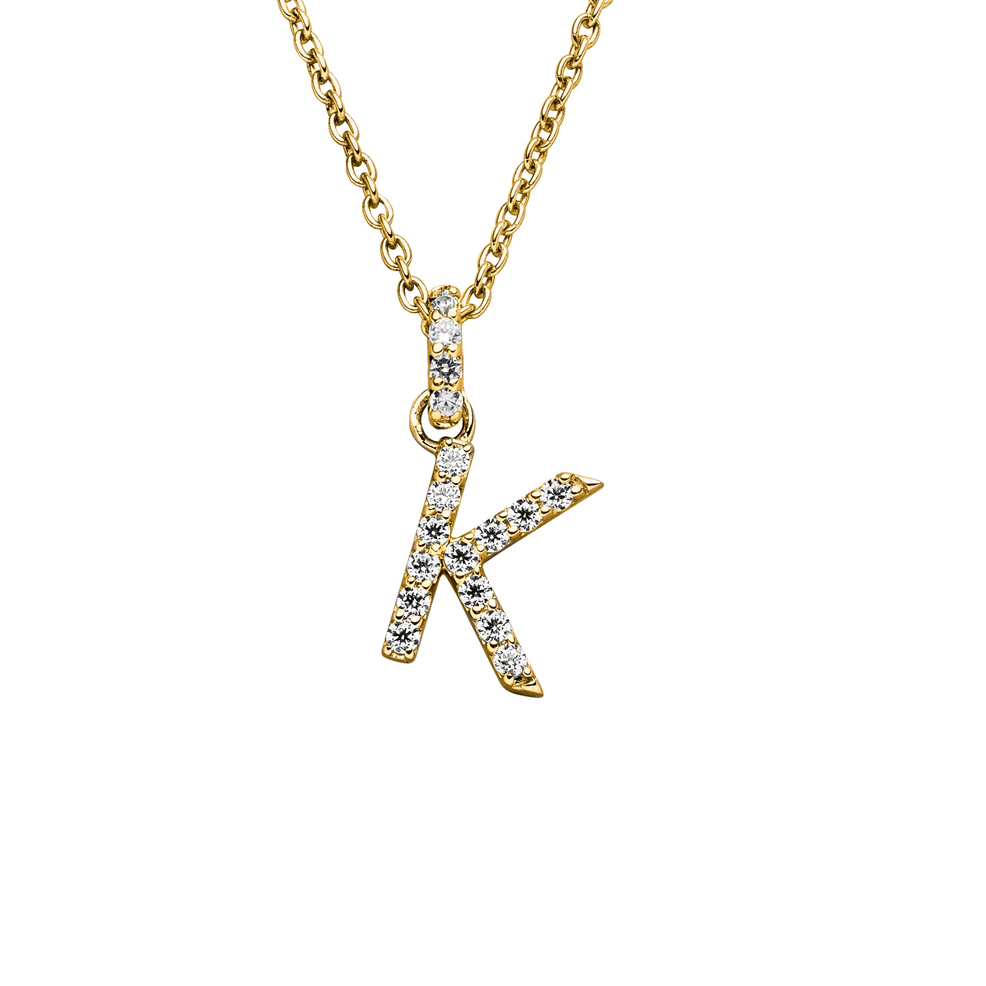 DIAMANDO ANHÄNGER BUCHSTABE - K - 0.15ct