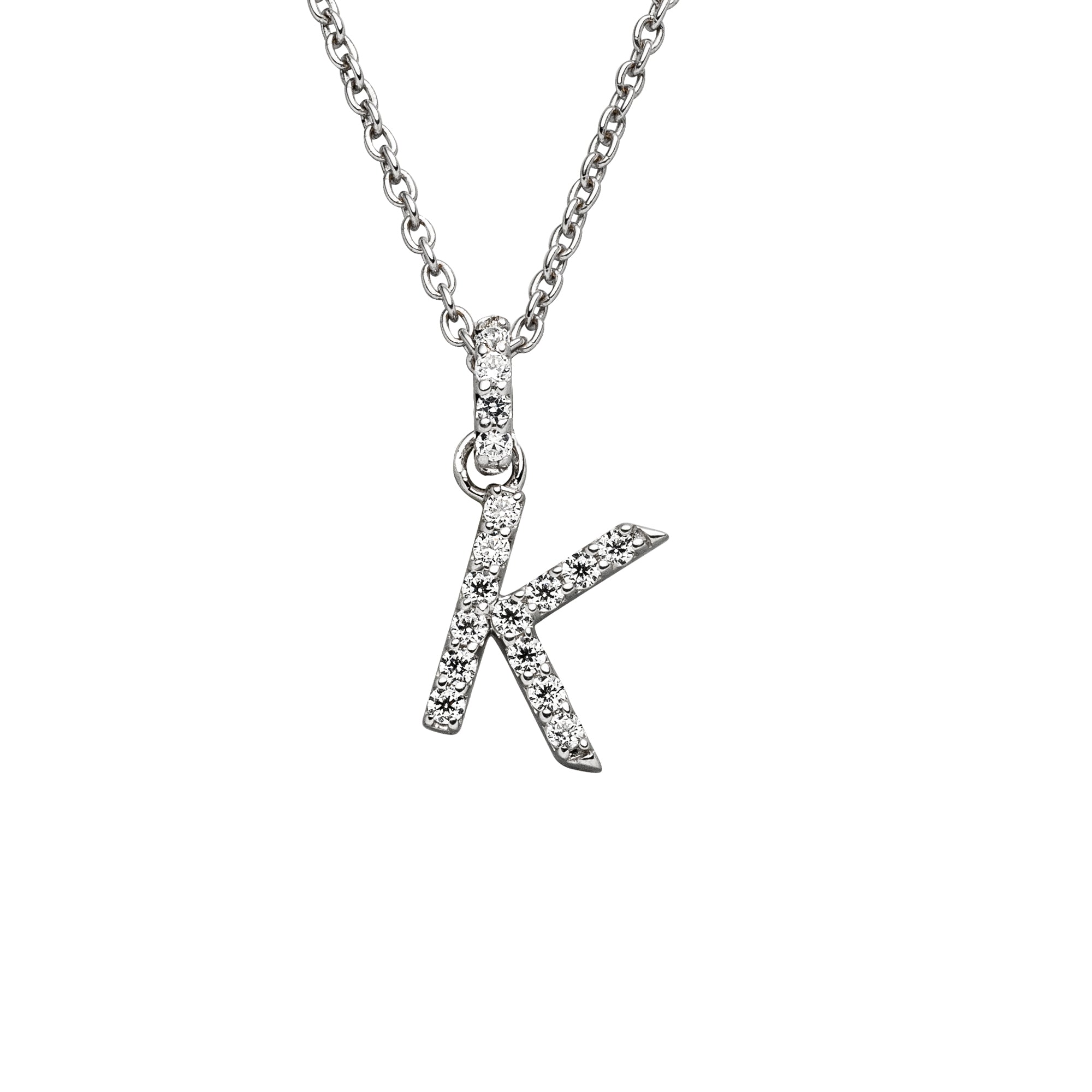 DIAMANDO ANHÄNGER BUCHSTABE - K - 0.15ct