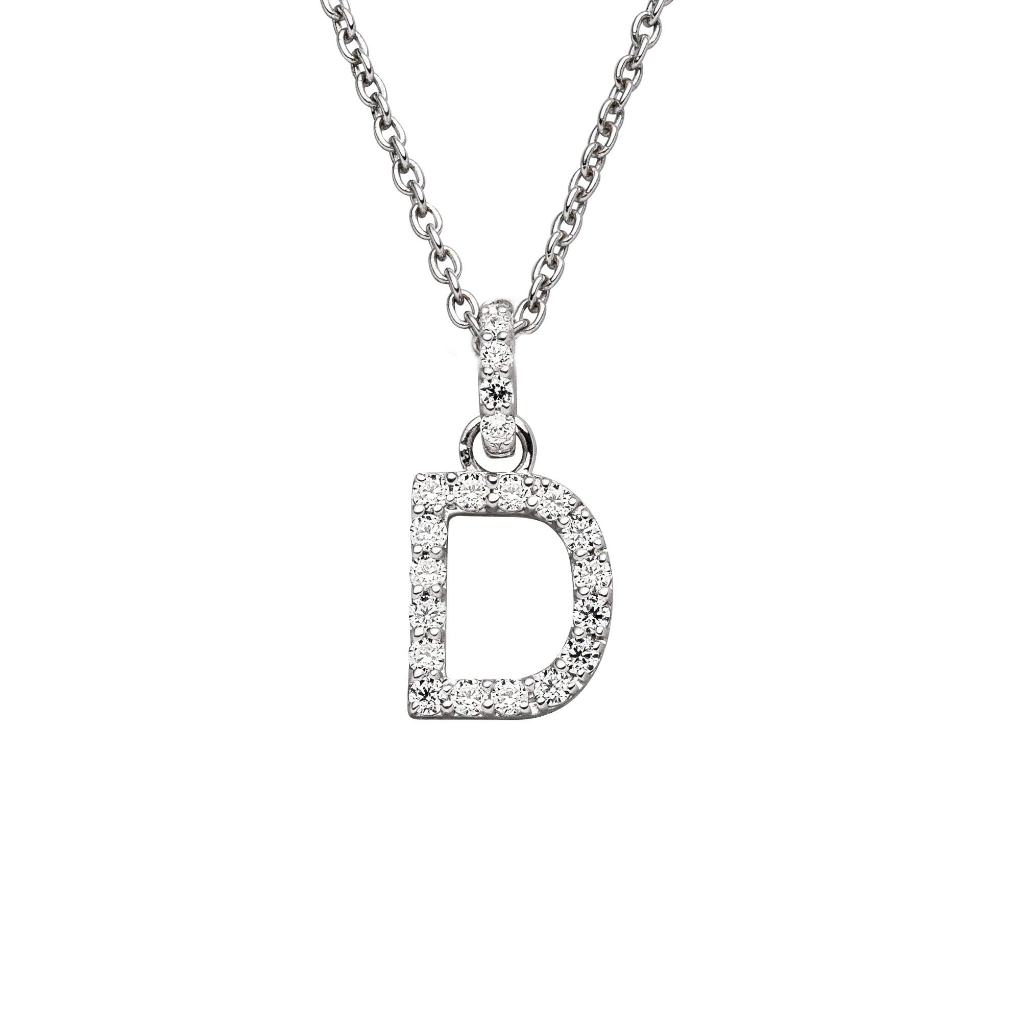 DIAMANDO ANHÄNGER BUCHSTABE - D - 0.18ct