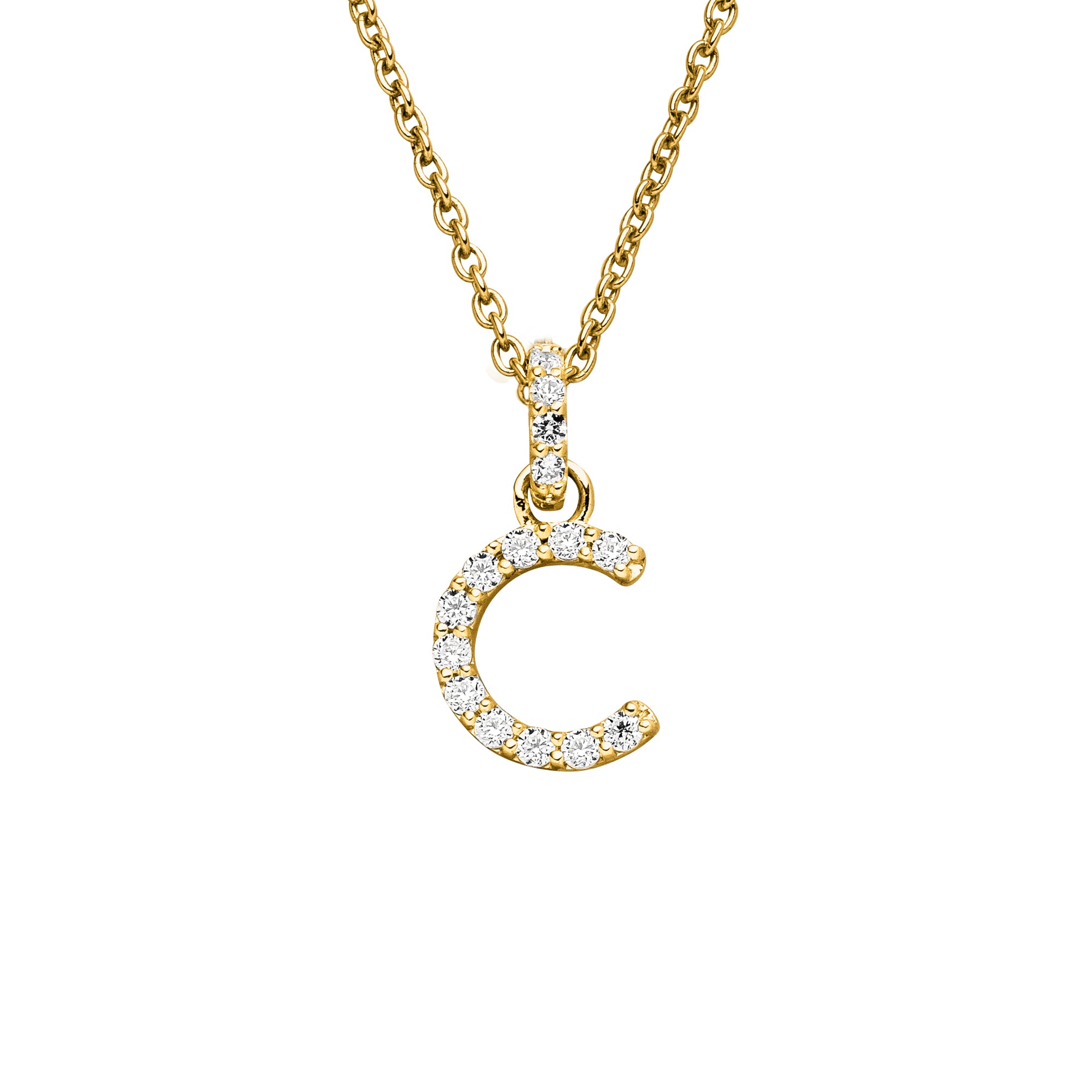 DIAMANDO ANHÄNGER BUCHSTABE - C - 0.13ct