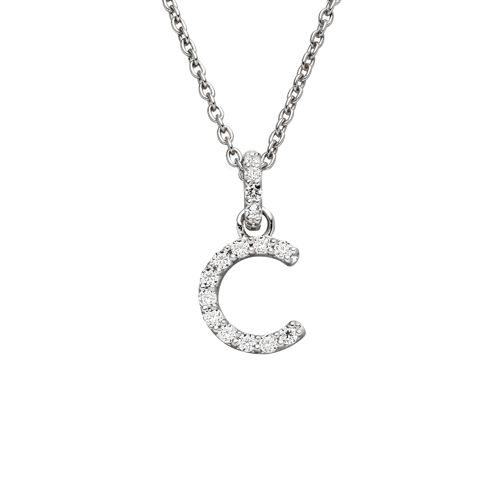 DIAMANDO ANHÄNGER BUCHSTABE - C - 0.13ct