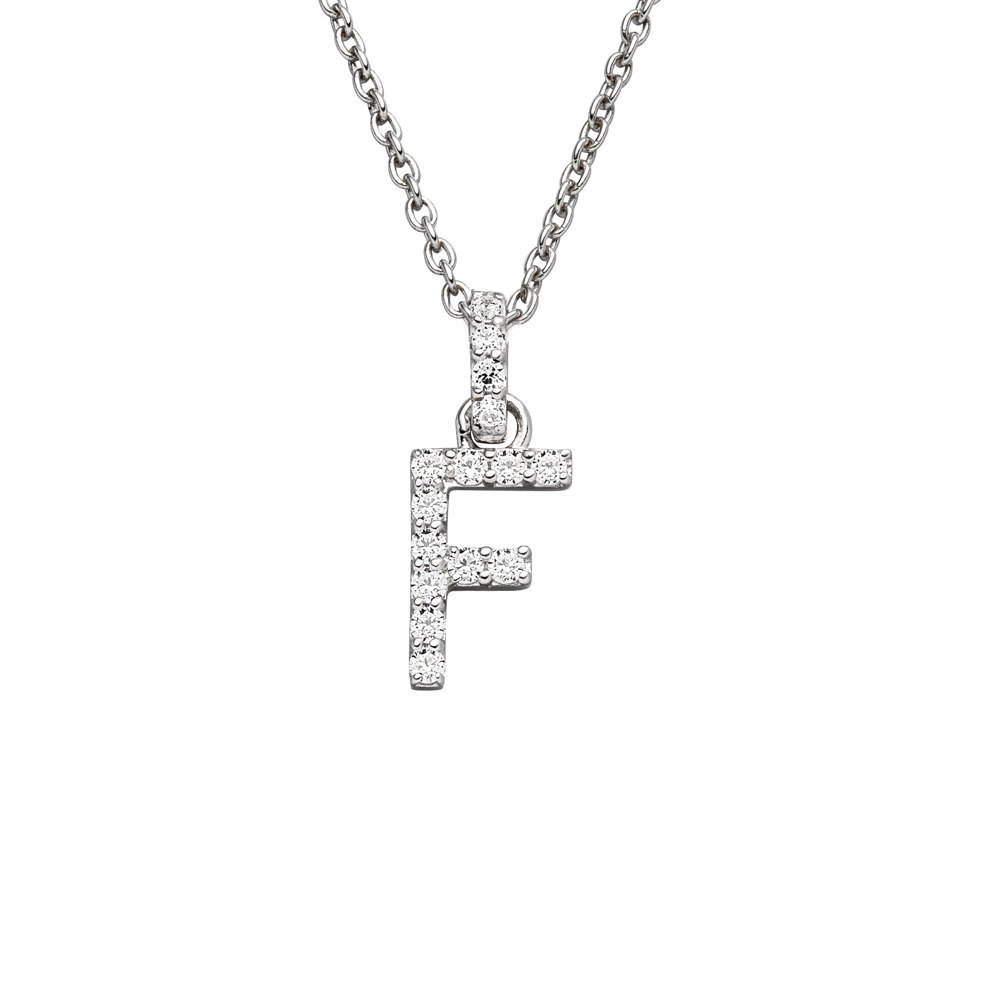 DIAMANDO ANHÄNGER BUCHSTABE - F - 0.13ct