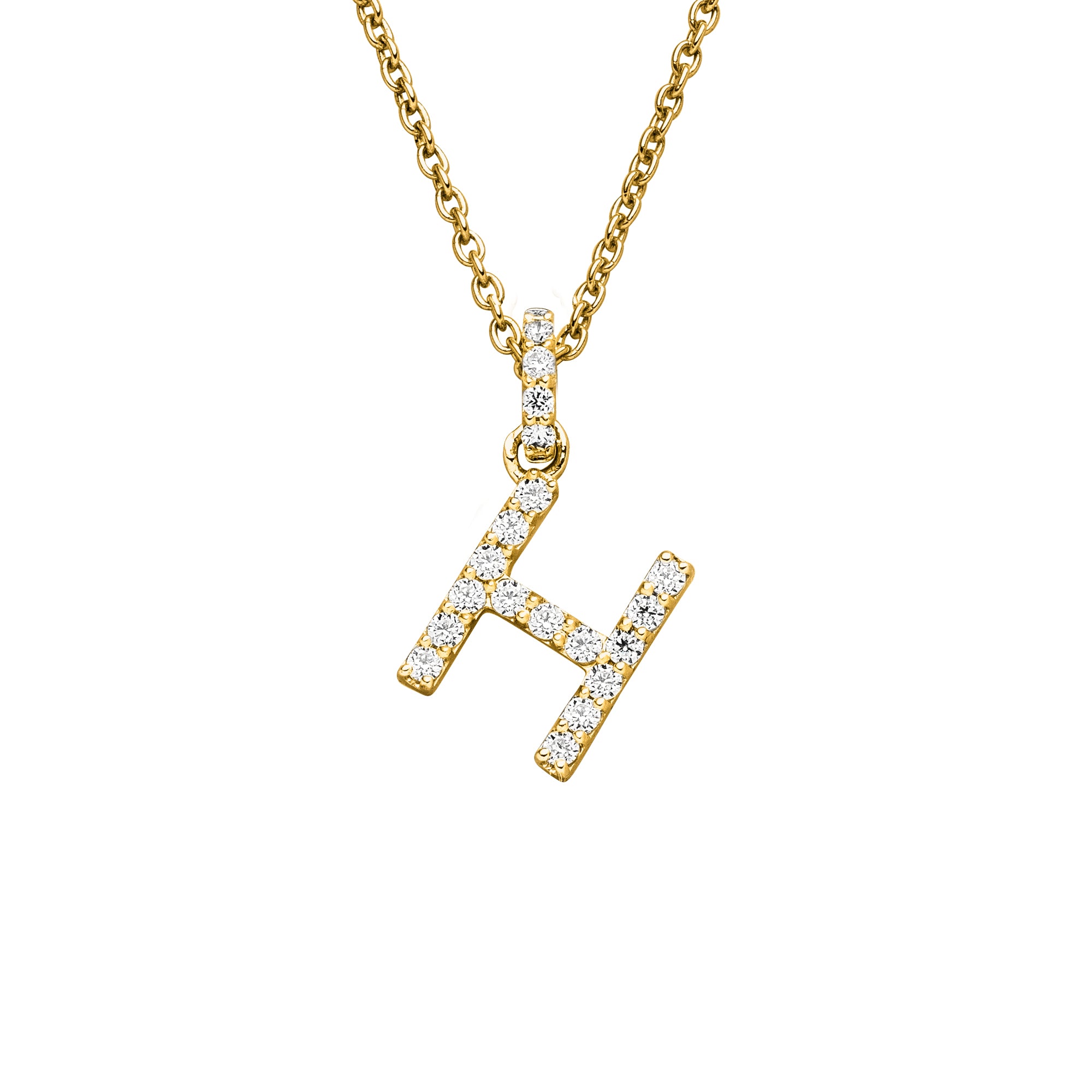 DIAMANDO ANHÄNGER BUCHSTABE - H - 0.17ct