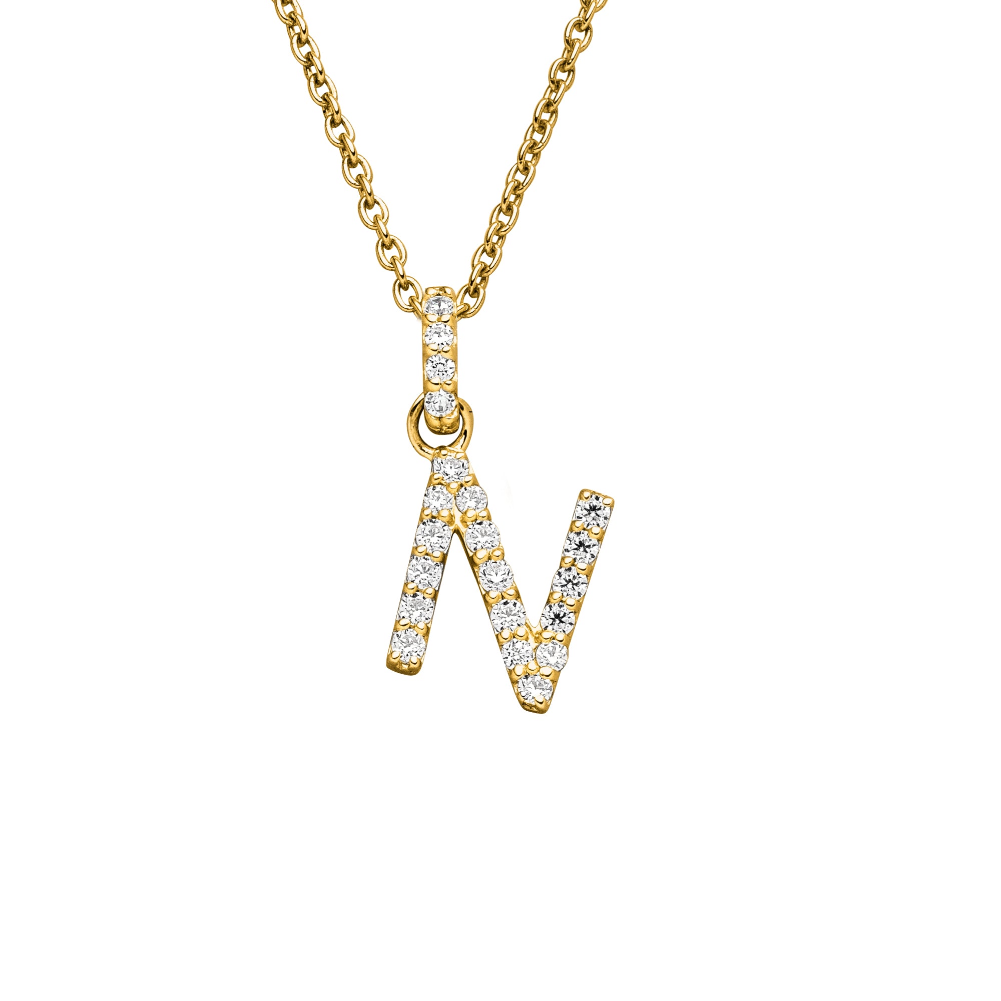 DIAMANDO ANHÄNGER BUCHSTABE - N - 0.18ct