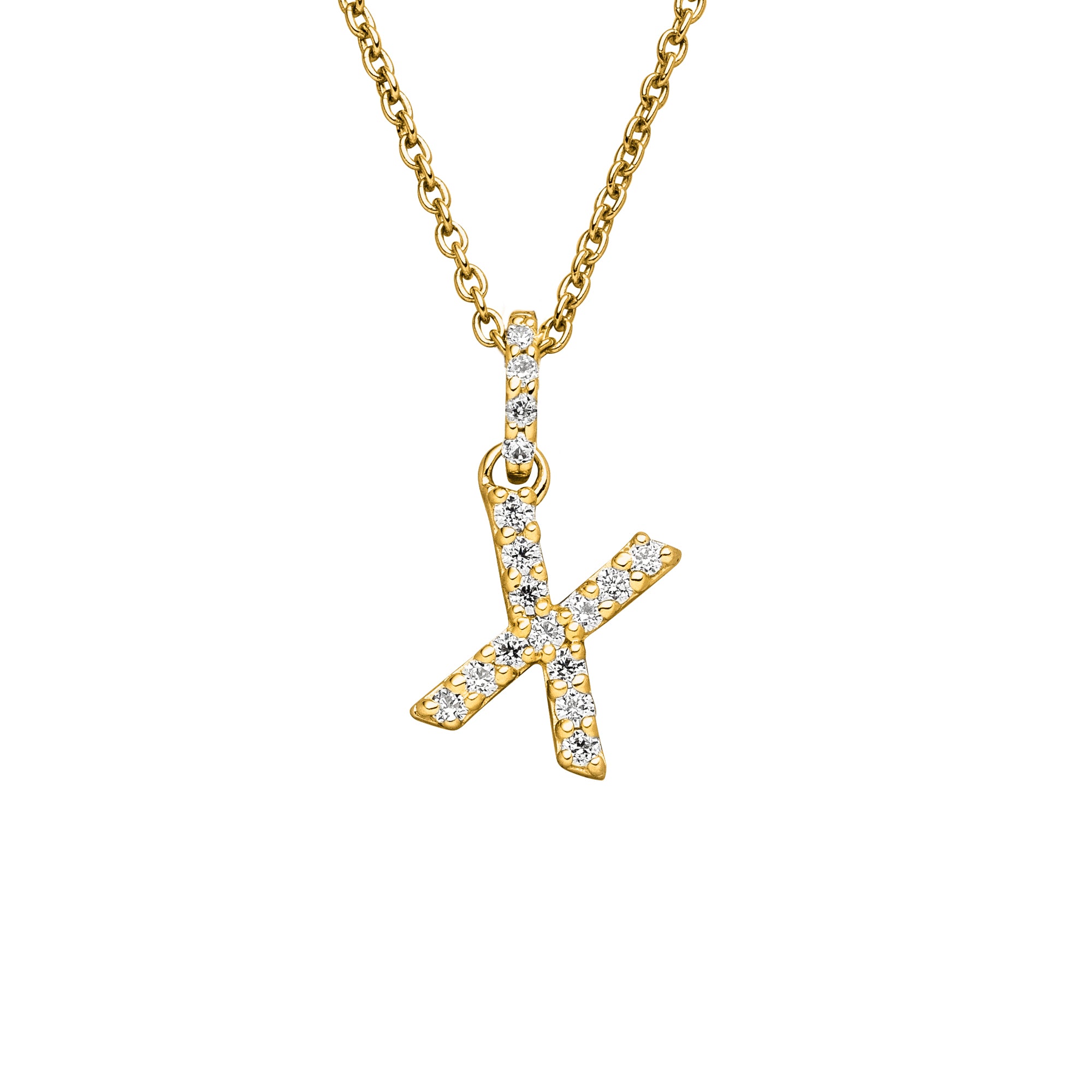 DIAMANDO ANHÄNGER BUCHSTABE - X - 0.15ct