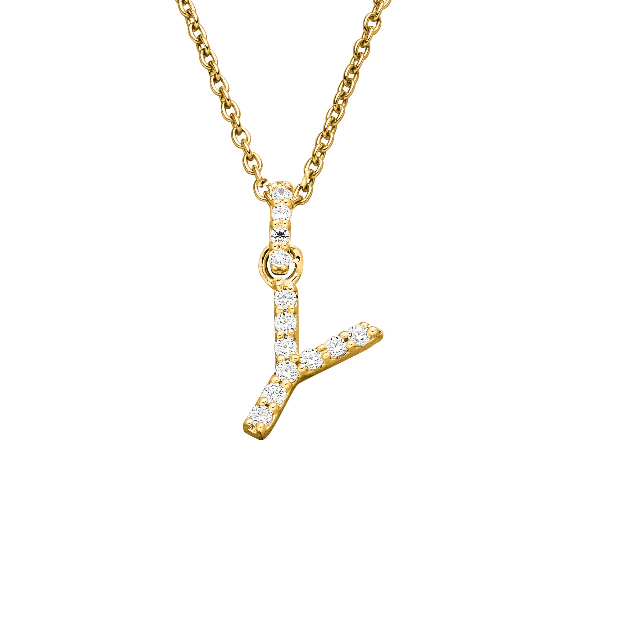 DIAMANDO ANHÄNGER BUCHSTABE - Y - 0.11ct
