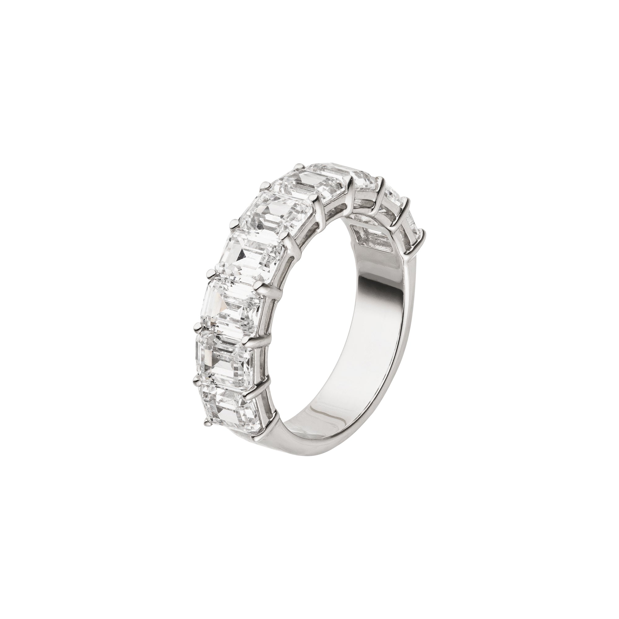 DIAMANDO ETERNITY EMERALD HALF RING 4,50ct