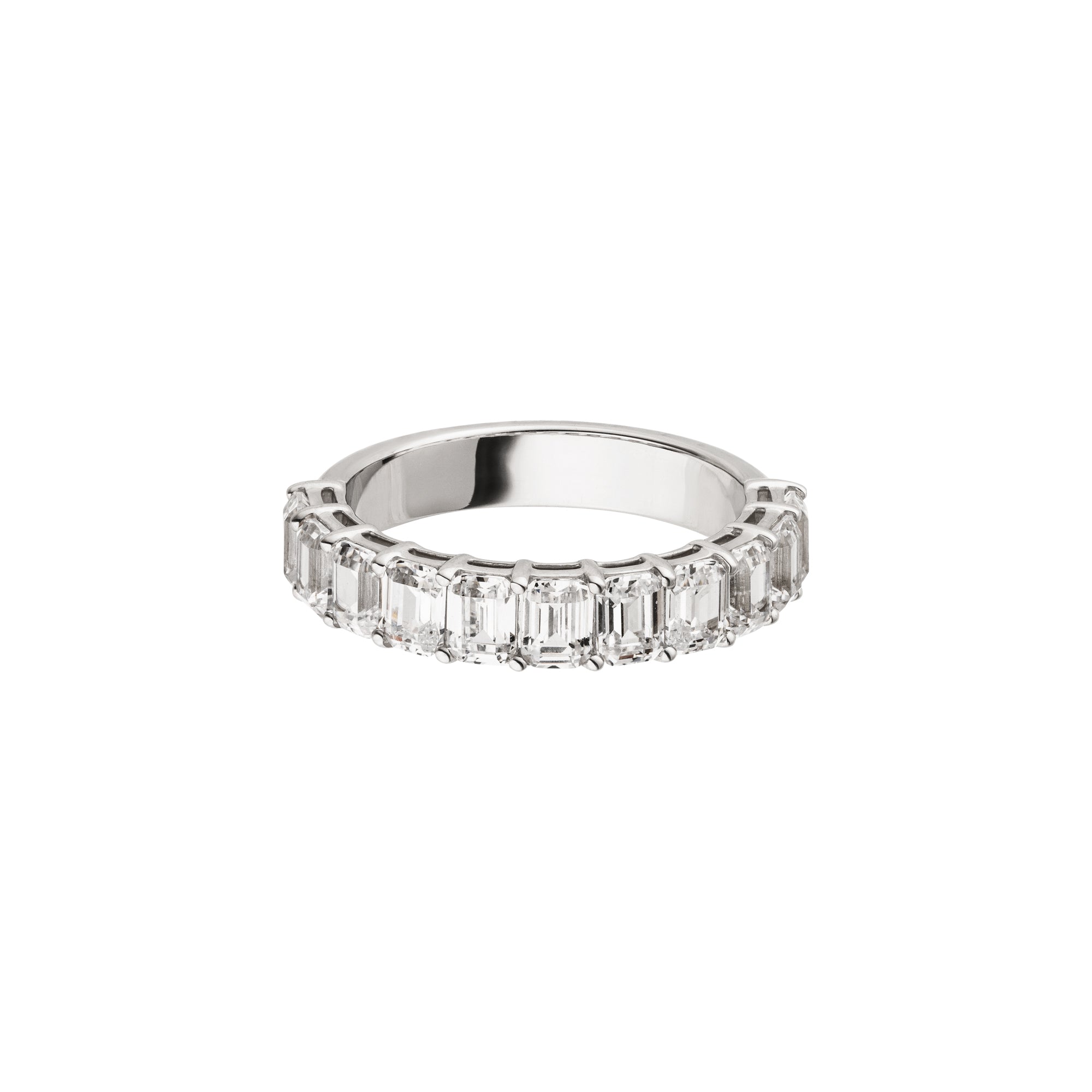 DIAMANDO ETERNITY EMERALD HALF RING 2.20ct