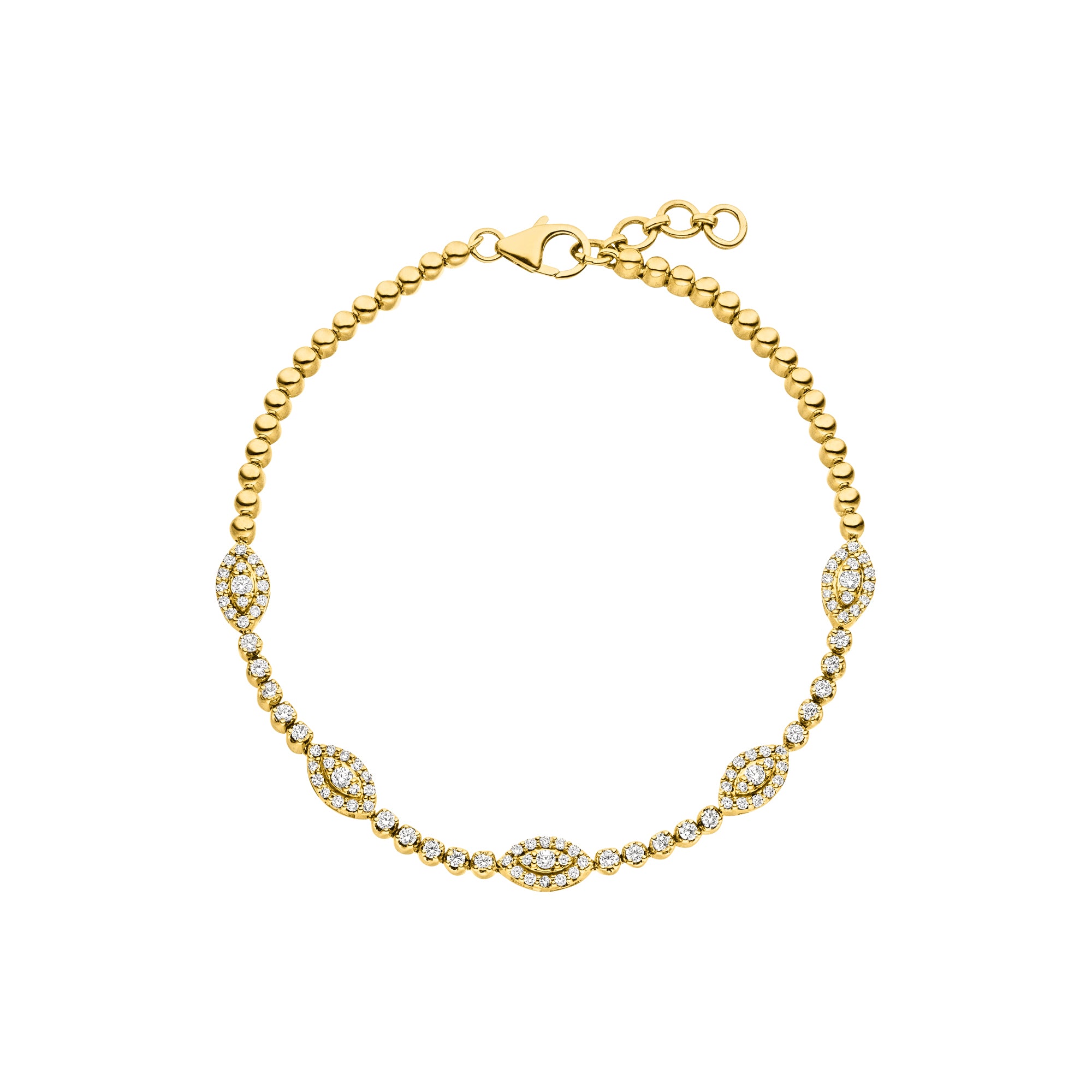 DIAMANDO EVIL EYE ARMBAND 0.76ct