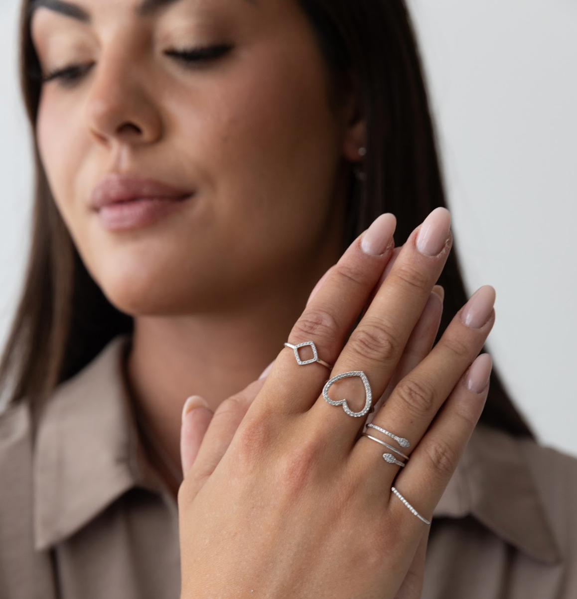 DIAMANDO FILI SQUARE RING 0.10ct