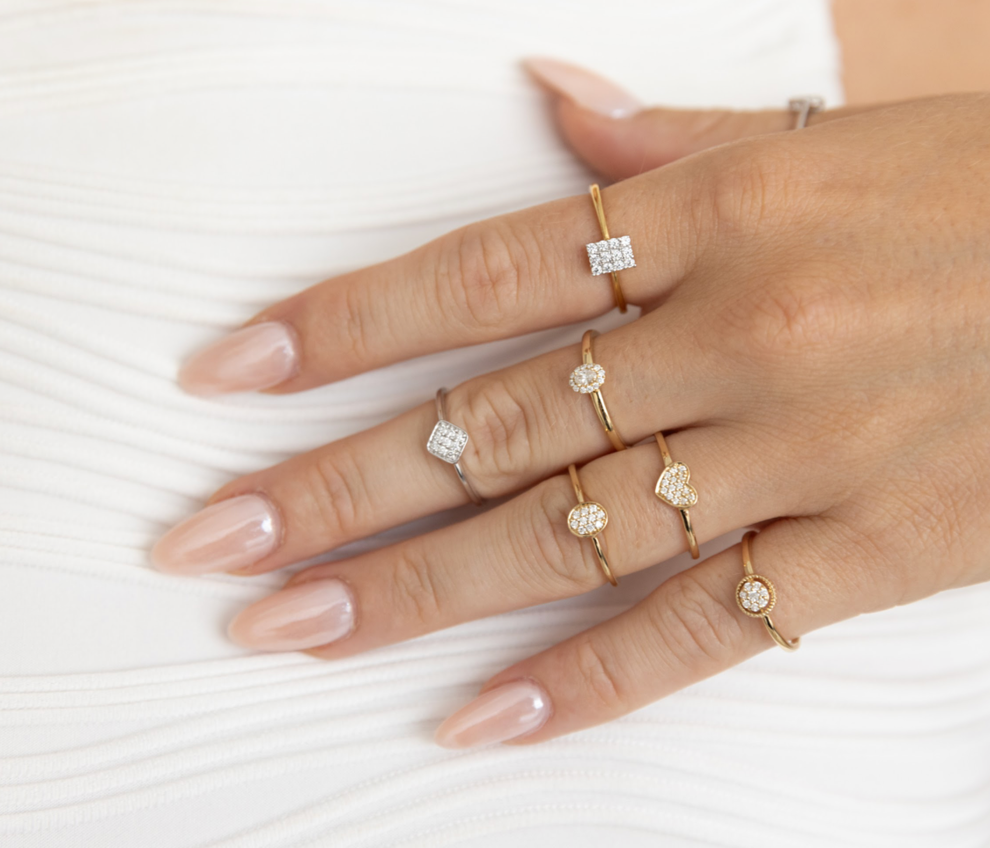 DIAMANDO FILI HEART RING 0.08ct