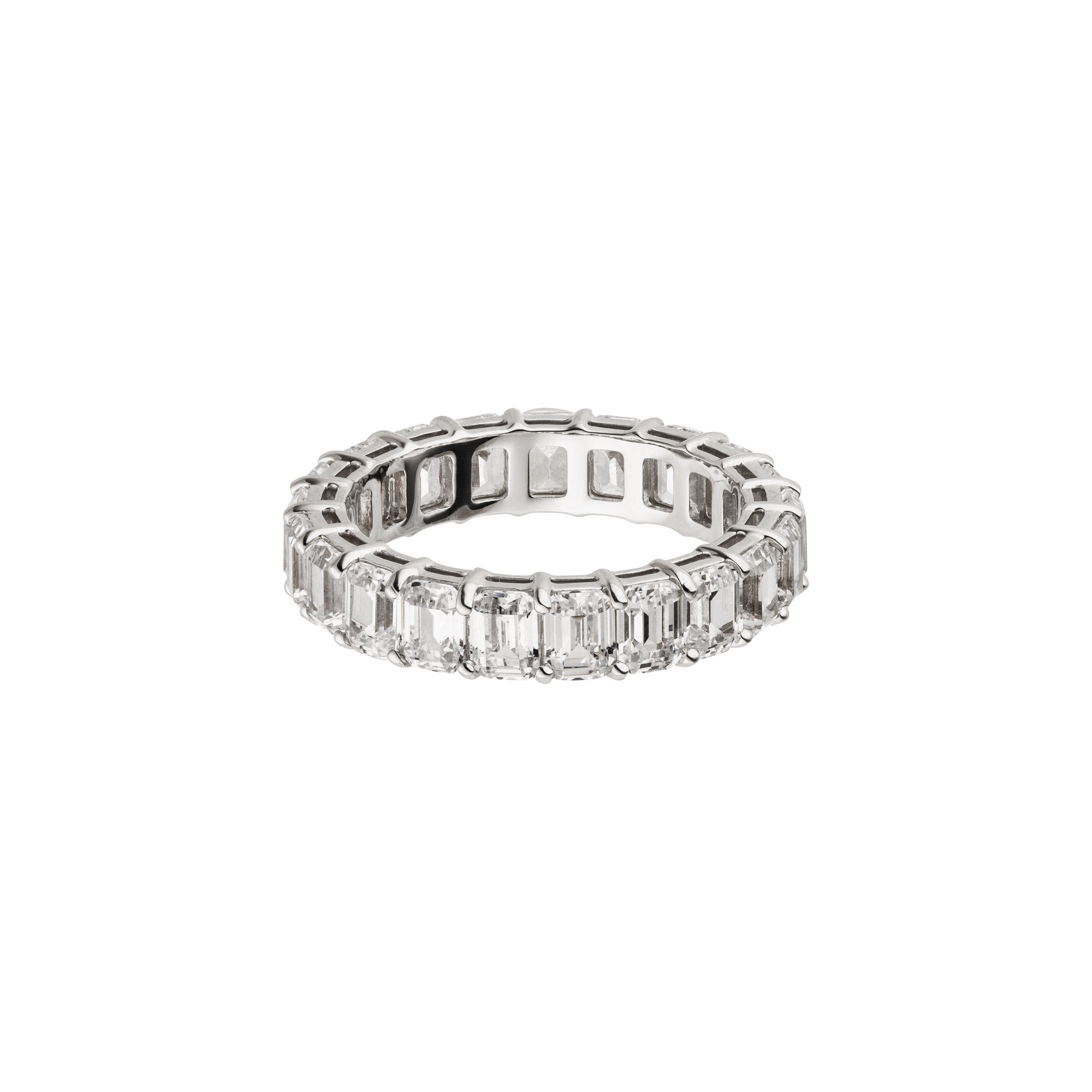 DIAMANDO ETERNITY EMERALD FULL RING 4.20ct