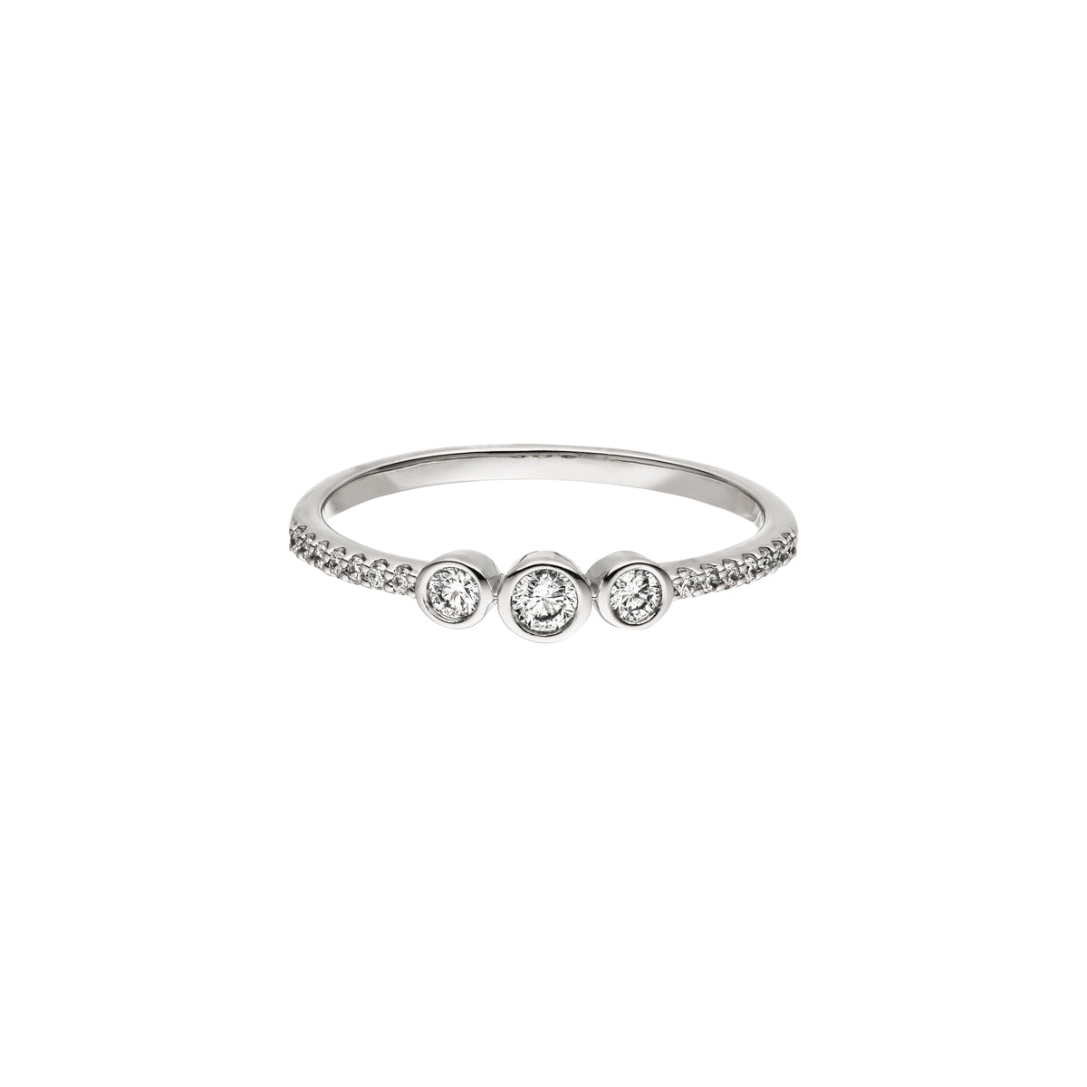 DIAMANDO TRIPPLE HOMERUN RING 0.30ct