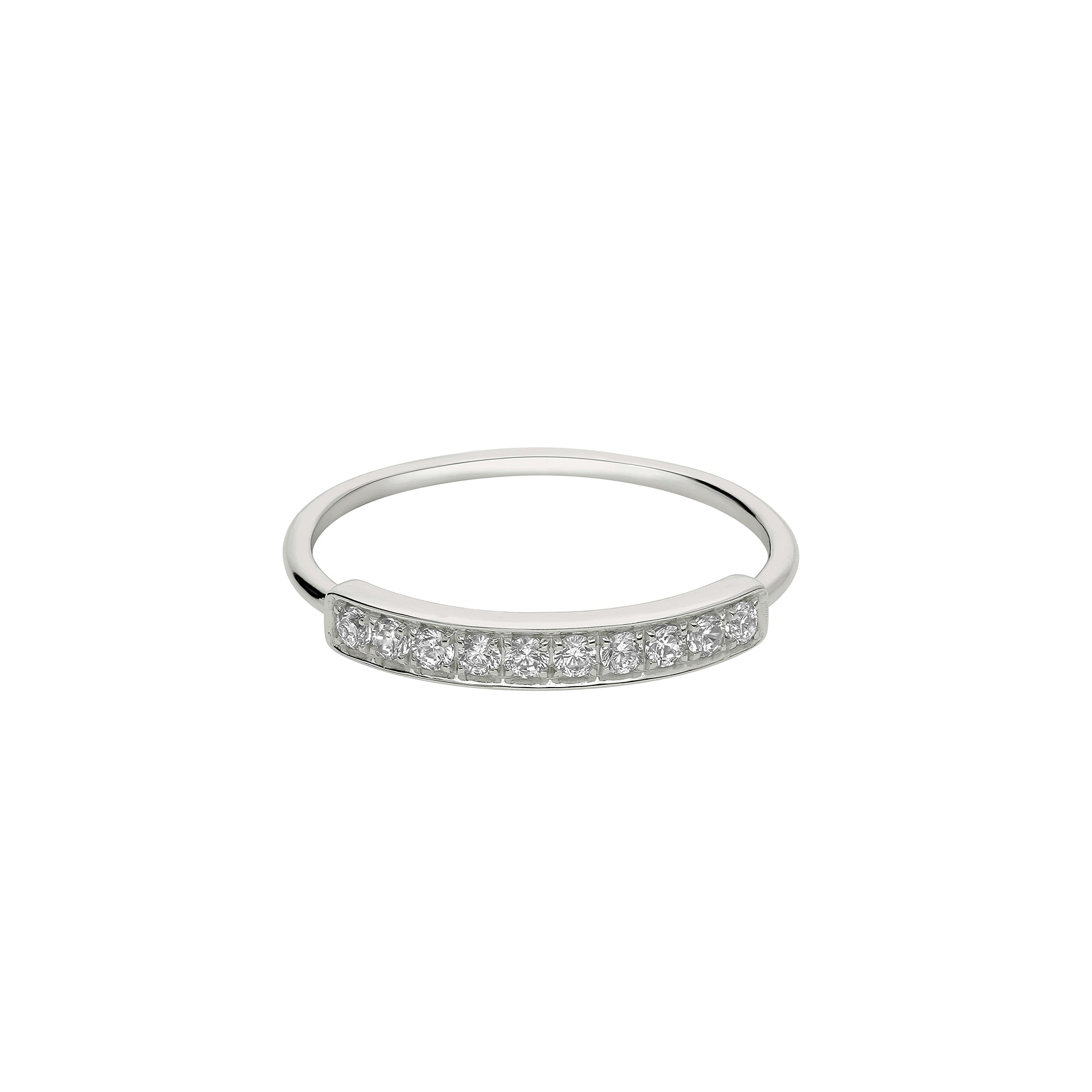 DIAMANDO ROW RING 0.18ct