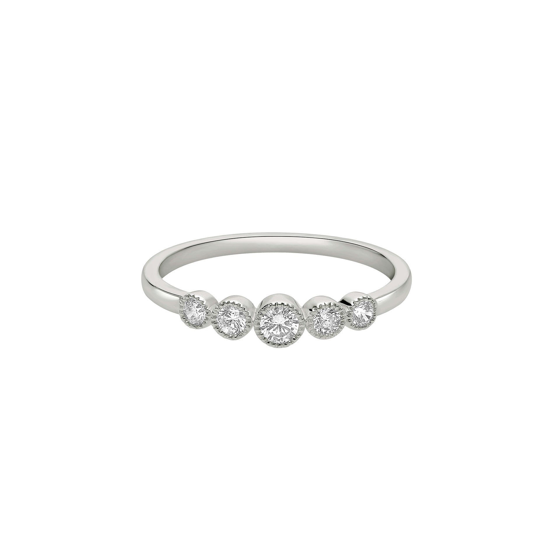 DIAMANDO FLUTED HOMERUN RING 0.25ct