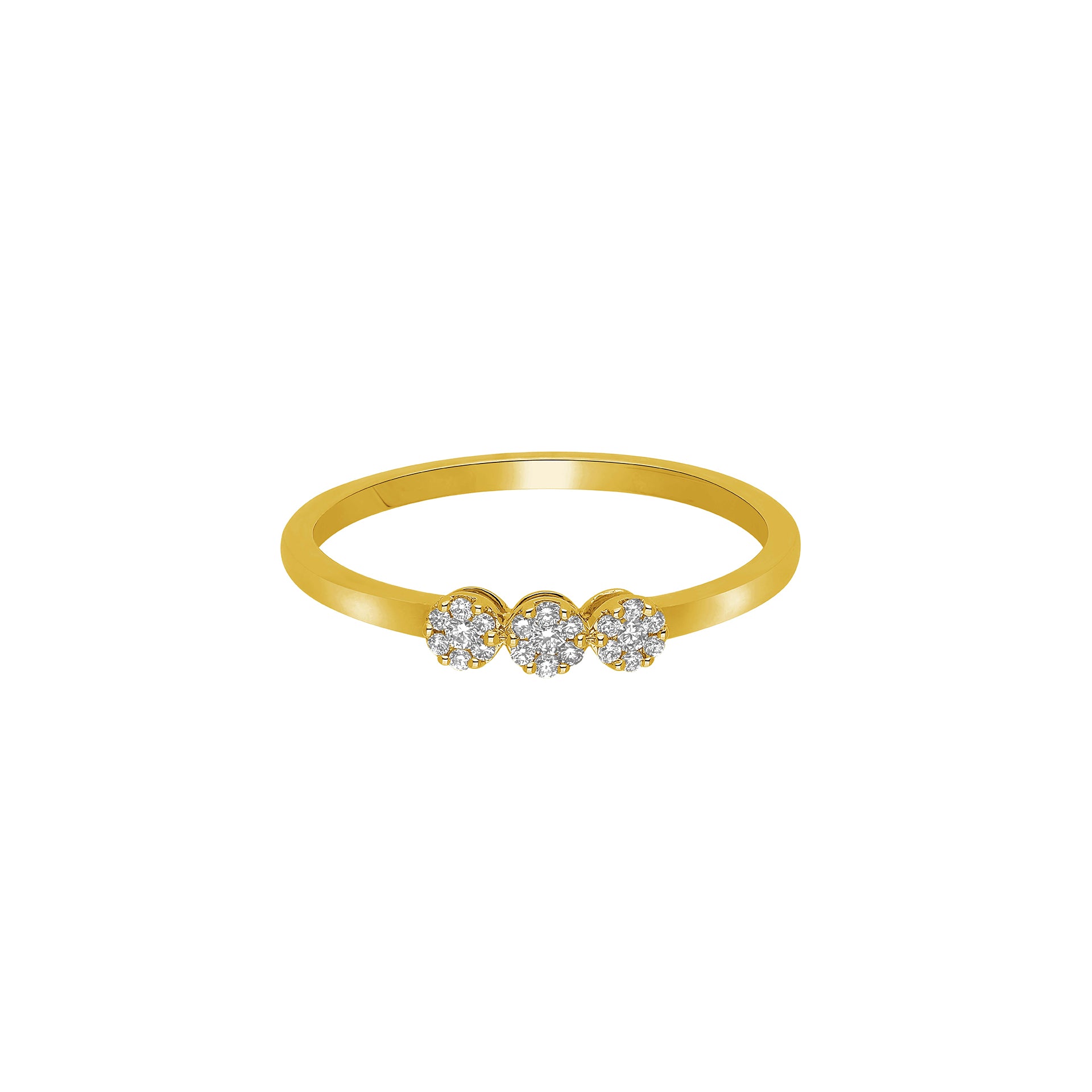 DIAMANDO TRINITY RING 0.10ct