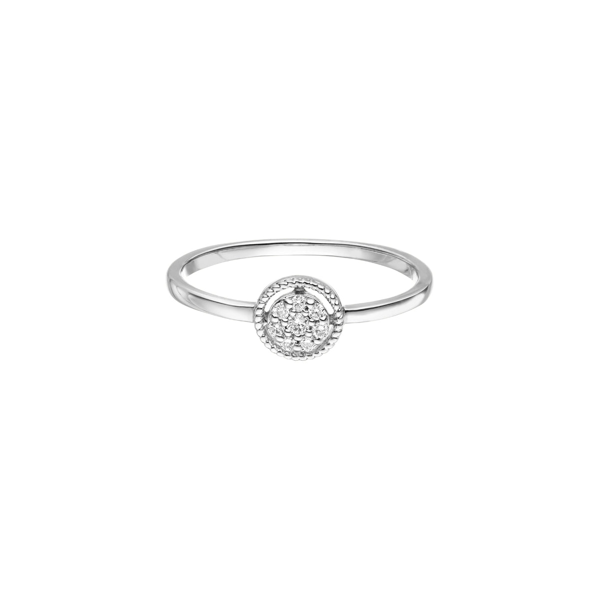 DIAMANDO FLUTED ROUND RING 0.30ct