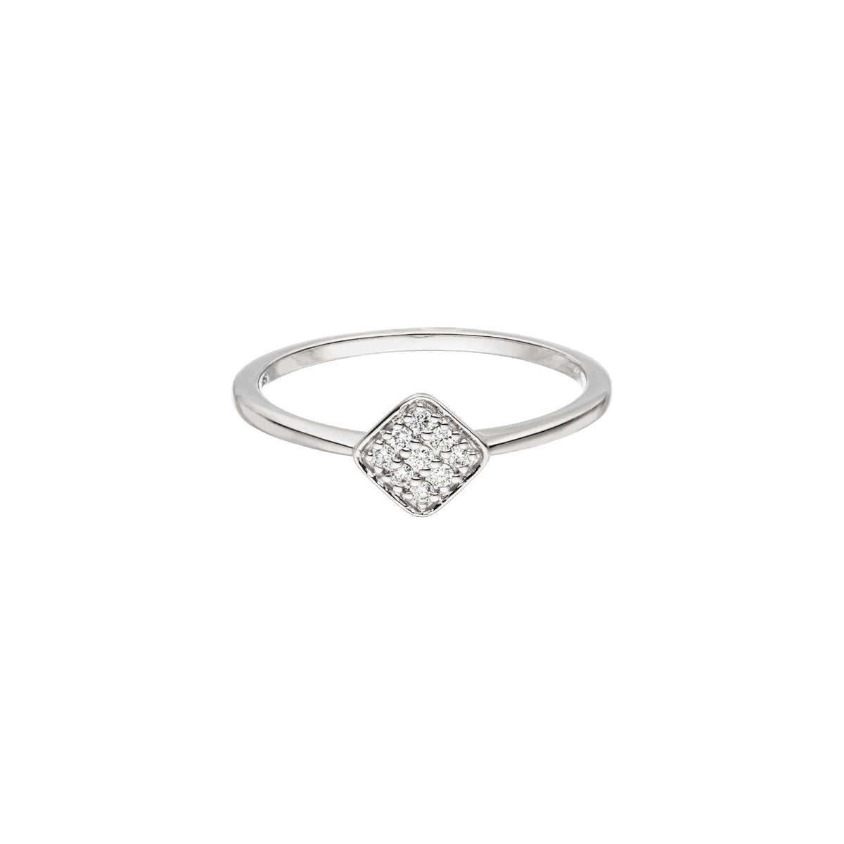 DIAMANDO FILI SQUARE RING 0.07ct