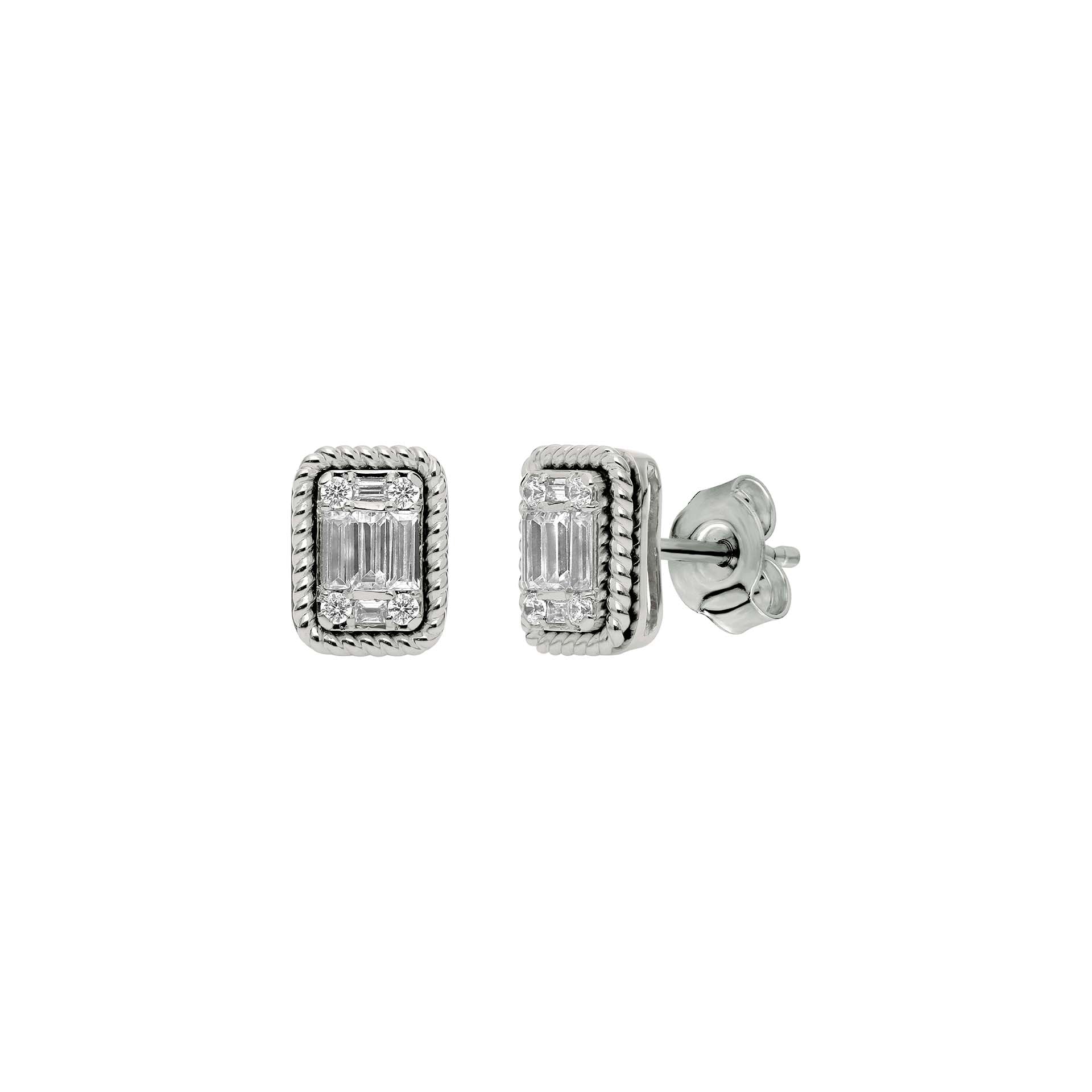 DIAMANDO FLUTED VARIETY OHRRINGE 0.37ct