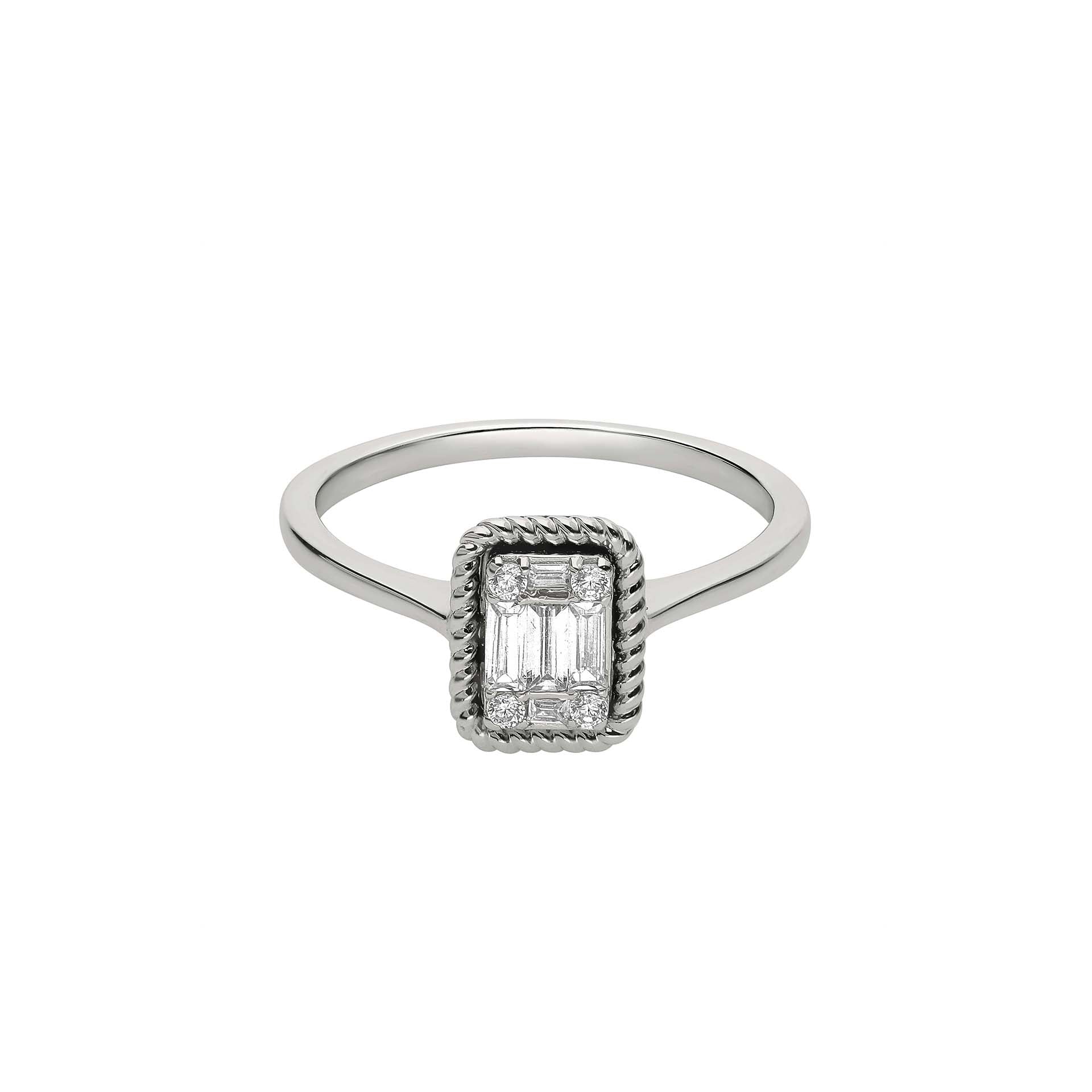 DIAMANDO FLUTED VARIETY RING 0.18ct