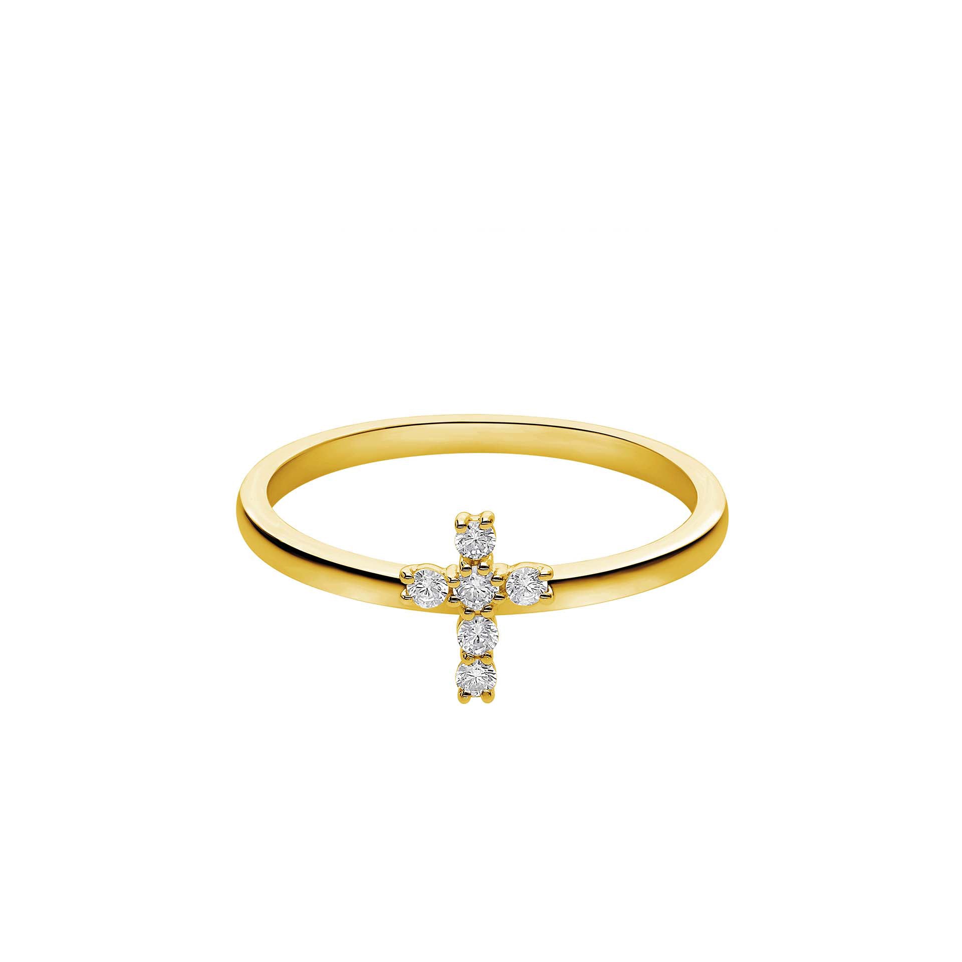 DIAMANDO HOLY CROSS RING 0.13ct