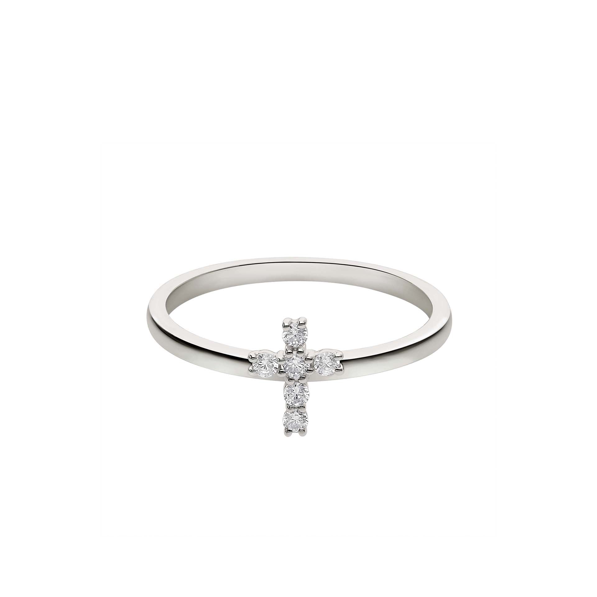 DIAMANDO HOLY CROSS RING 0.13ct