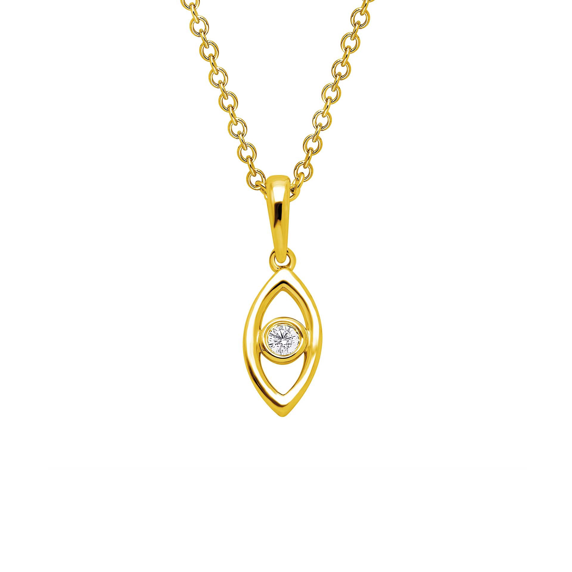 DIAMANDO EVIL EYE ANHÄNGER 0.04ct