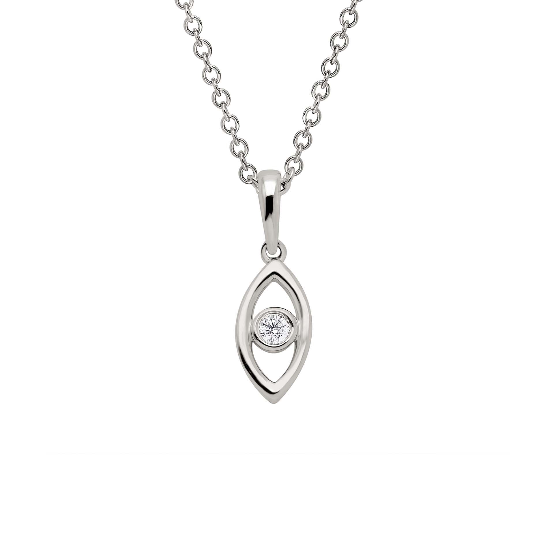 DIAMANDO EVIL EYE ANHÄNGER 0.04ct