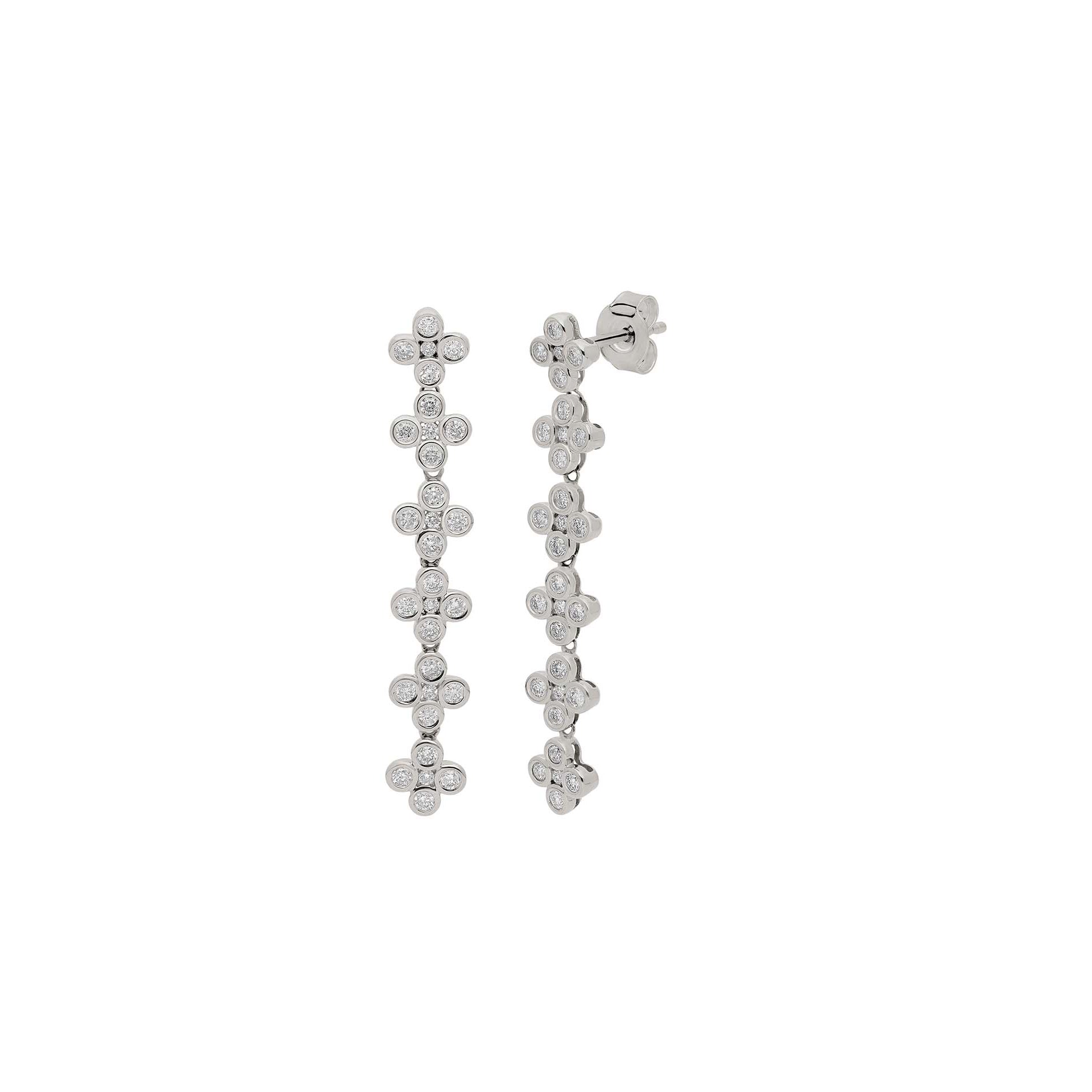 DIAMANDO FALLING FLOWERS OHRRINGE 0.73ct