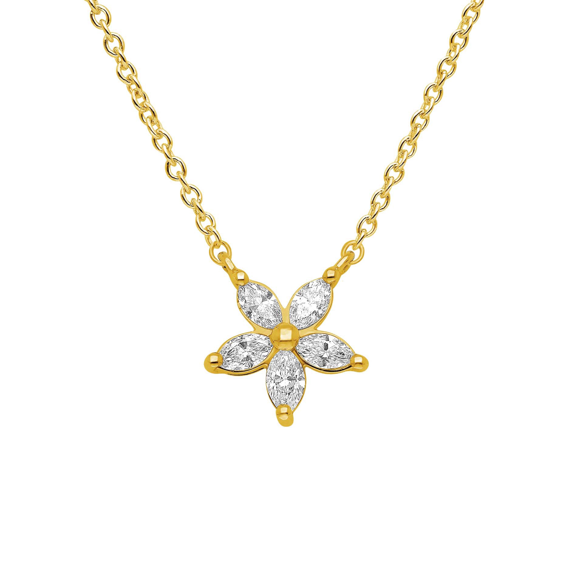 DIAMANDO MARQUISE STAR ANHÄNGER 0.25ct