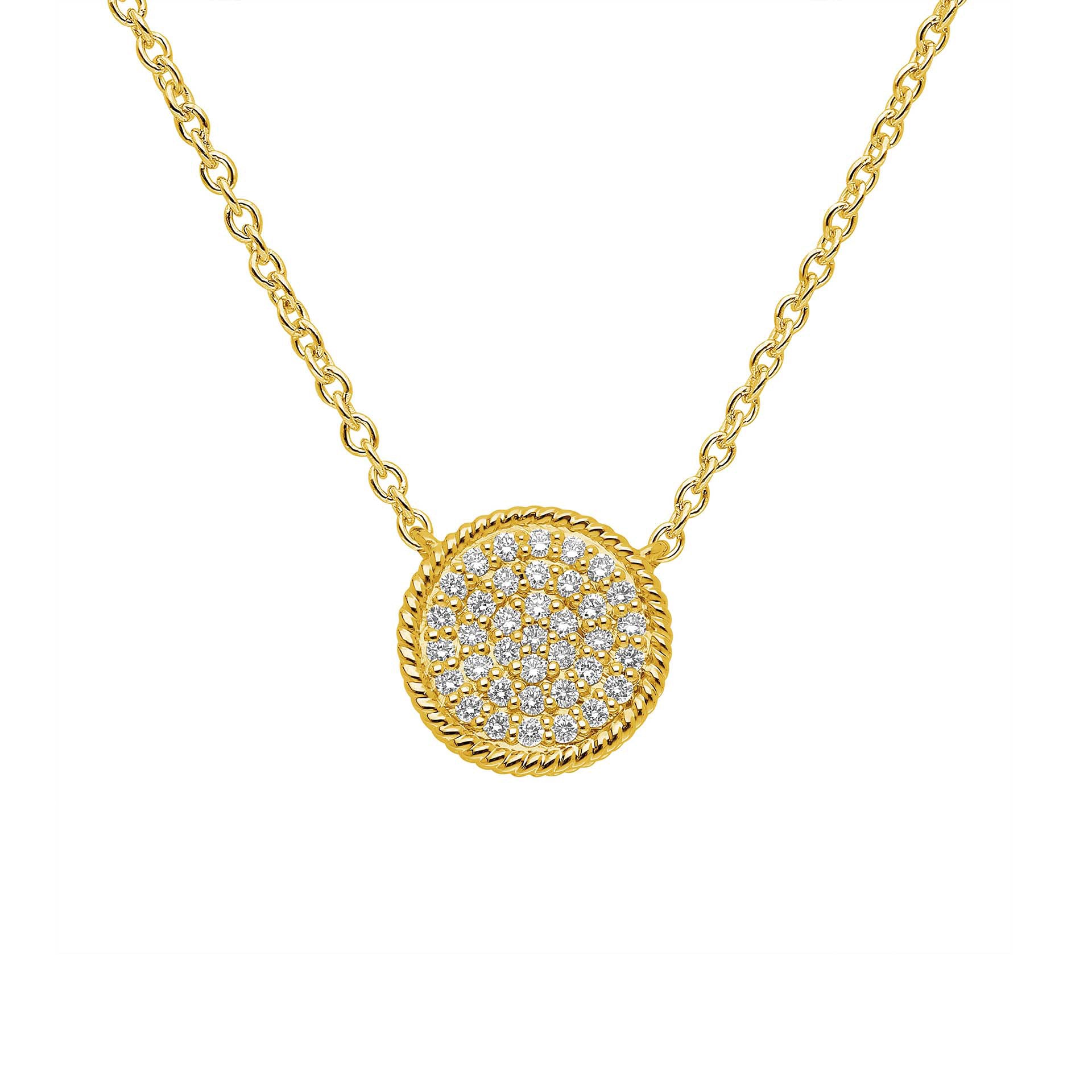 DIAMANDO FLUTED HEART ANHÄNGER 0.32ct