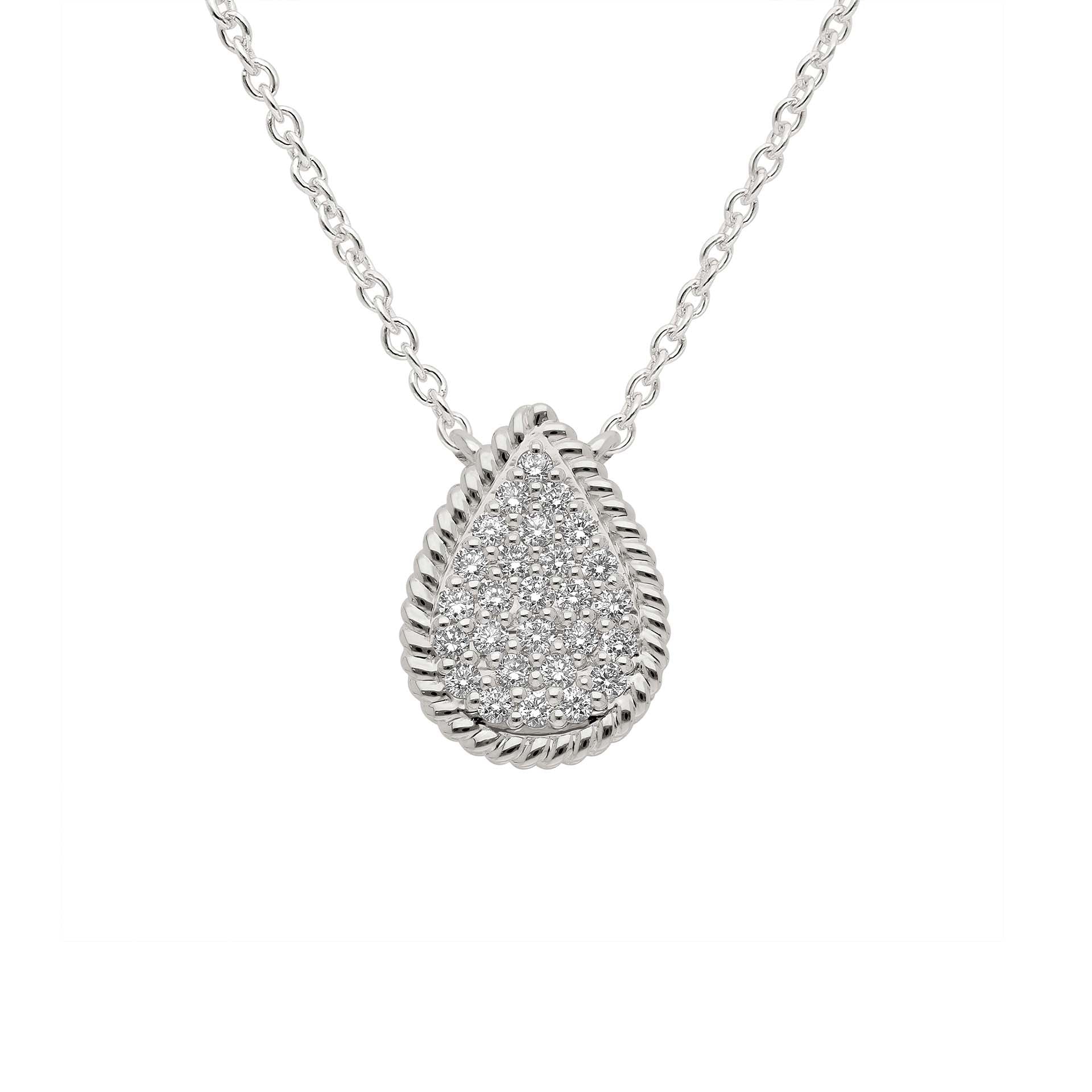 DIAMANDO FLUTED PEAR ANHÄNGER 0.32ct