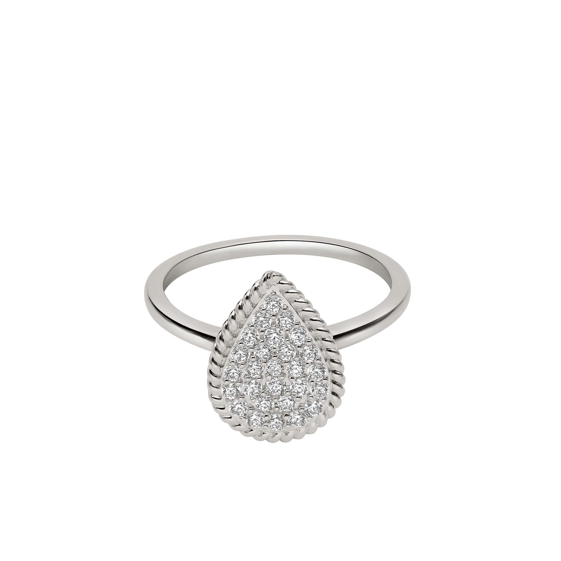 DIAMANDO FLUTED PEAR RING 0.32ct