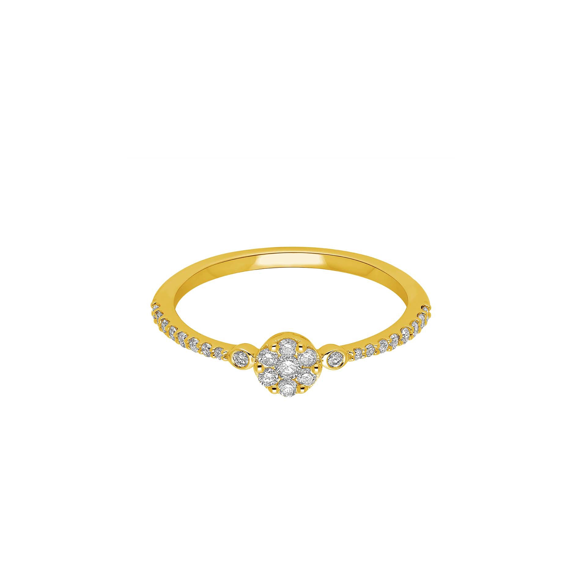 DIAMANDO ROUND PAVÉ RING 0.25ct