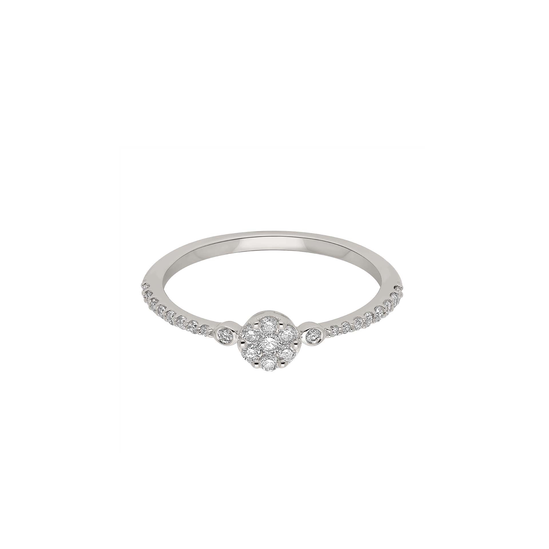 DIAMANDO ROUND PAVÉ RING 0.25ct
