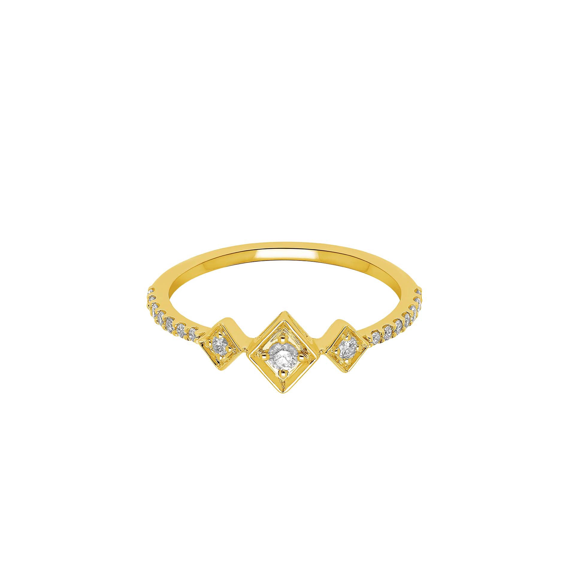 DIAMANDO ART DECO RING 0.21ct