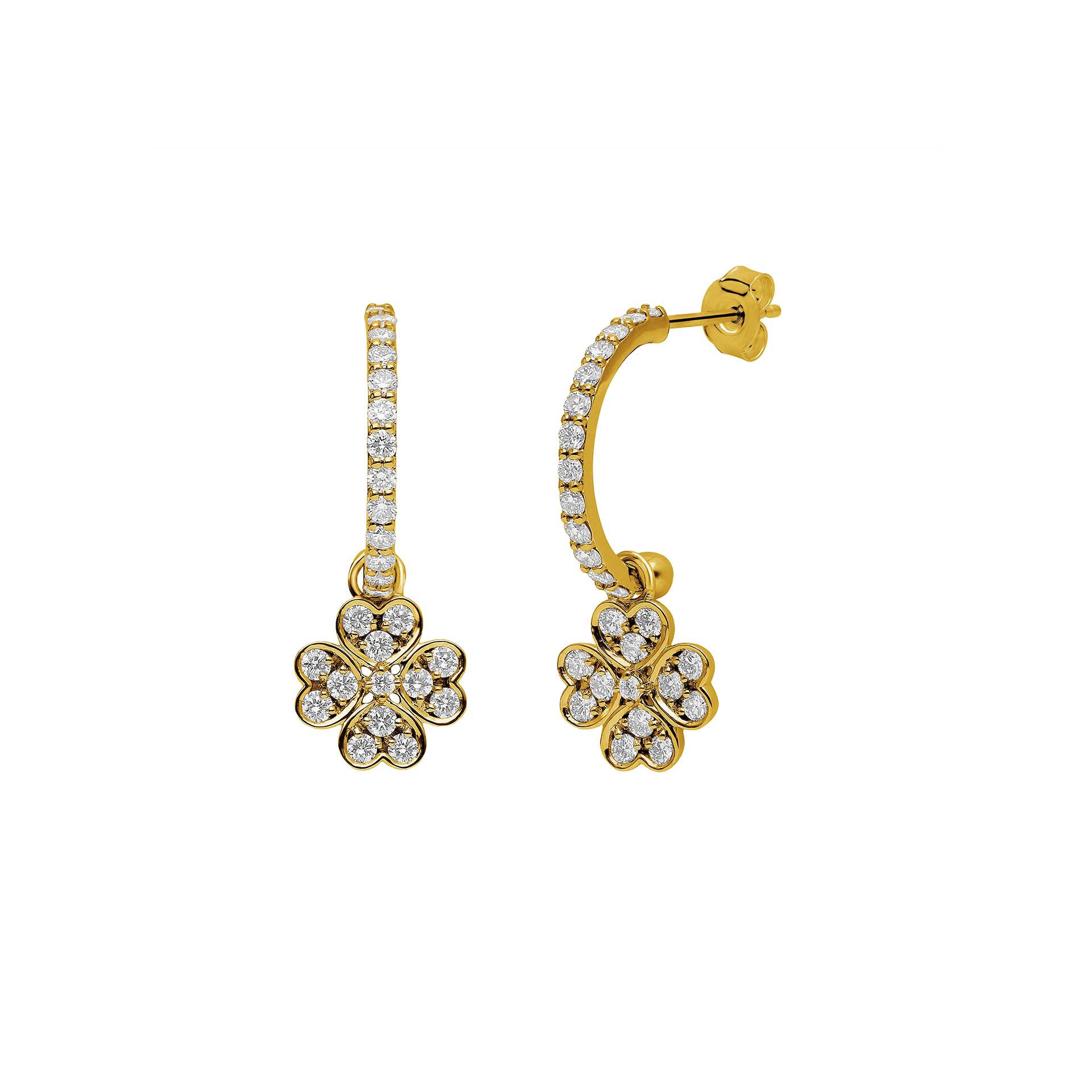 DIAMANDO LUCKY LEAF OHRRINGE 0.54ct