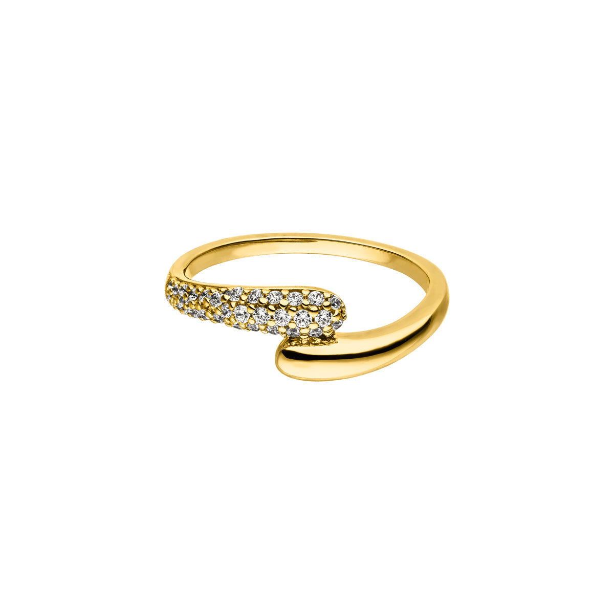 DIAMANDO HALF PAVÉ RING 0.21ct