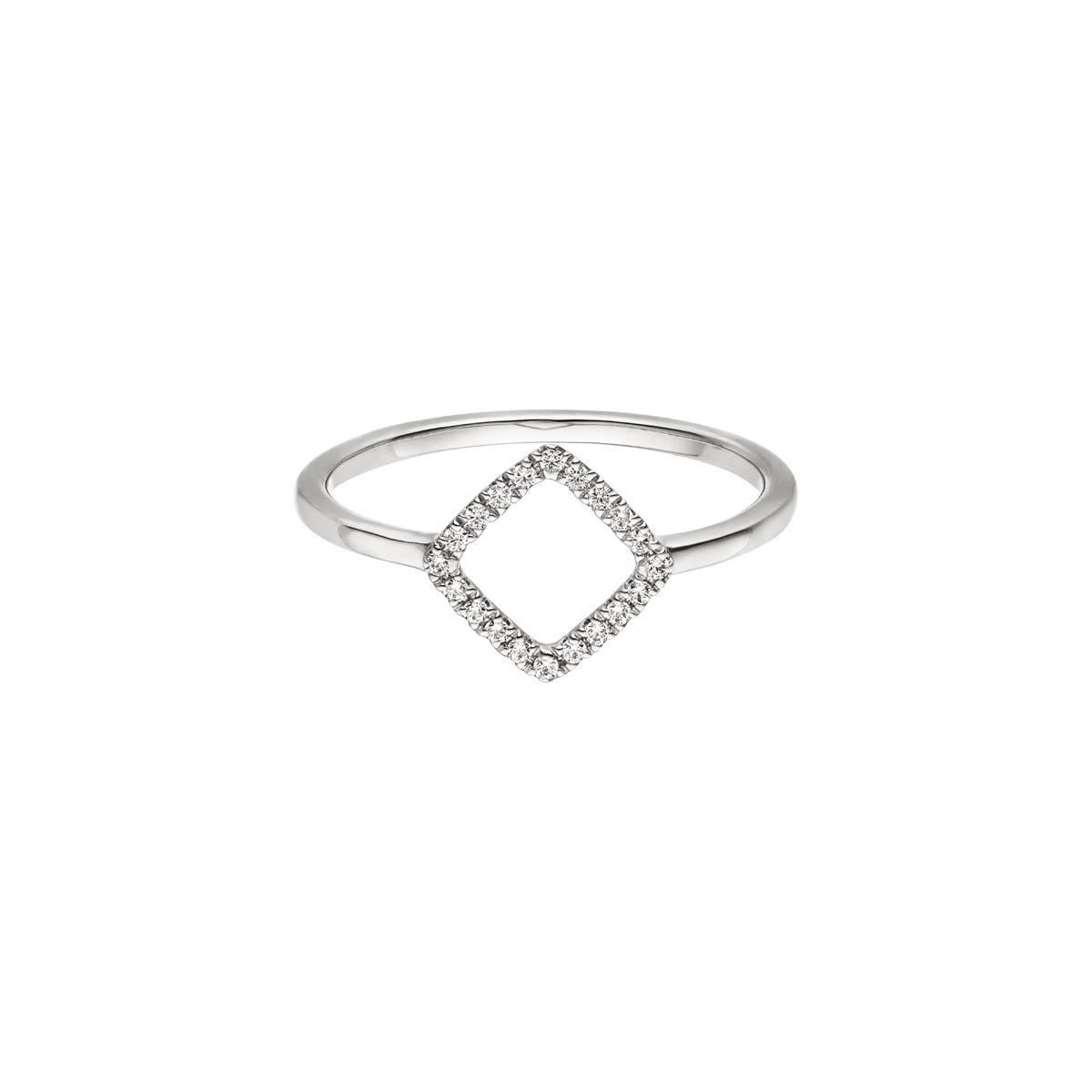 DIAMANDO FILI SQUARE RING 0.10ct
