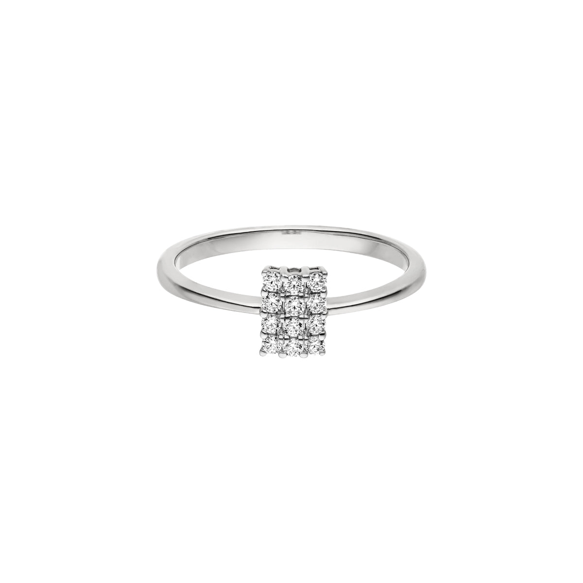DIAMANDO PLATE RING 0.18ct