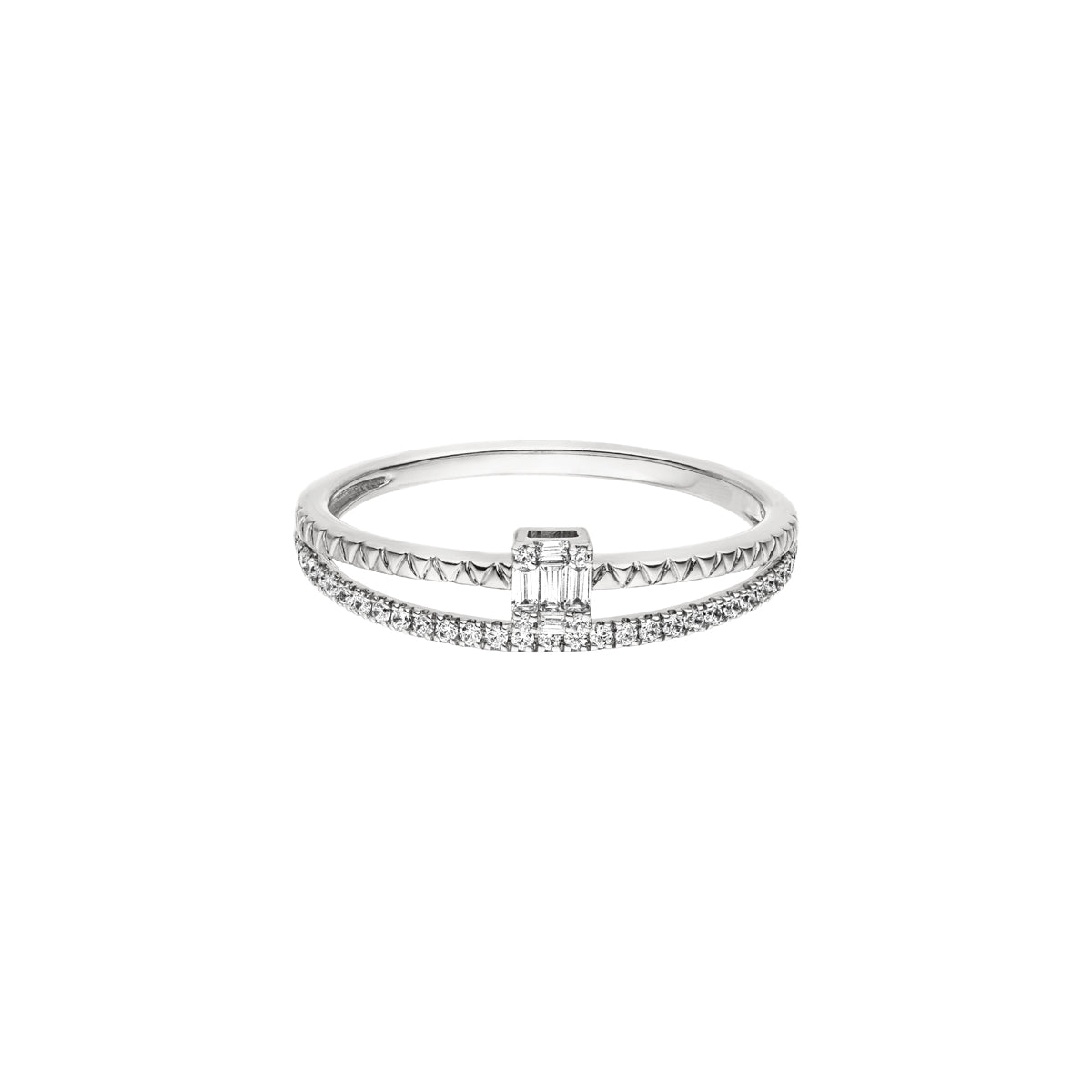 DIAMANDO VARIETY ZIG ZACK RING 0.19ct